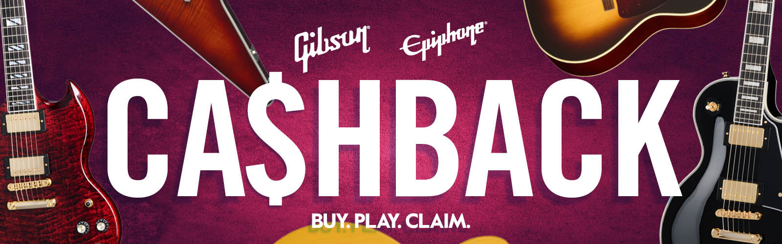 Gibson & Epiphone Cashback Promotion
