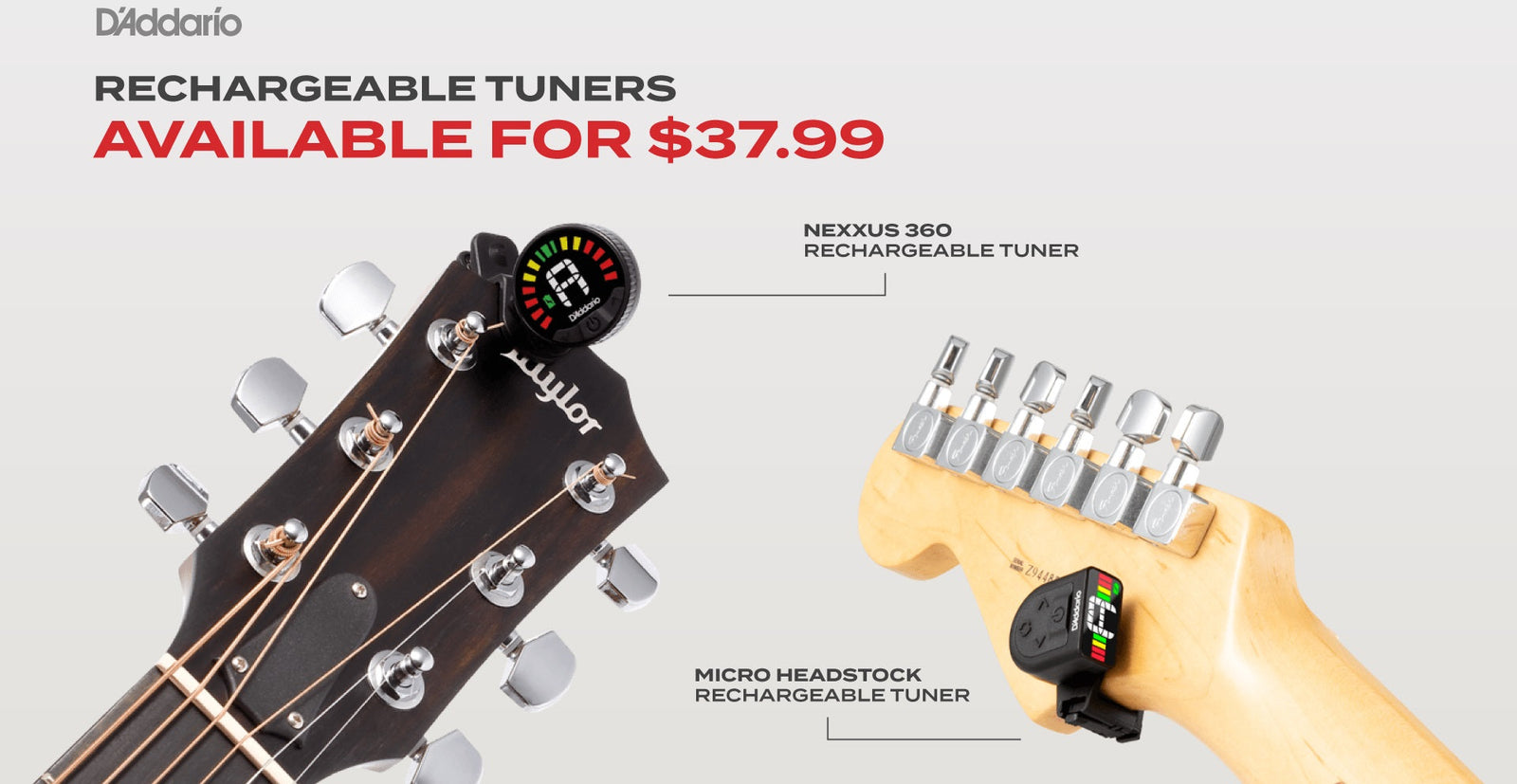 D'Addario Rechargeable Tuners