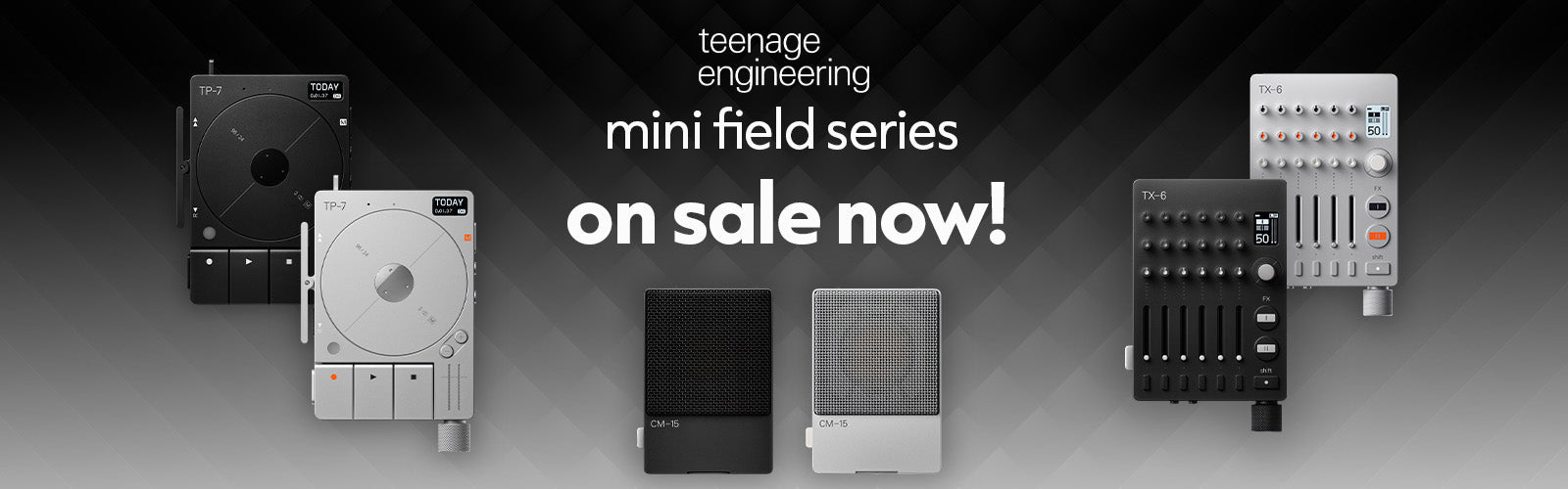 teenage engineering mini field series sale!