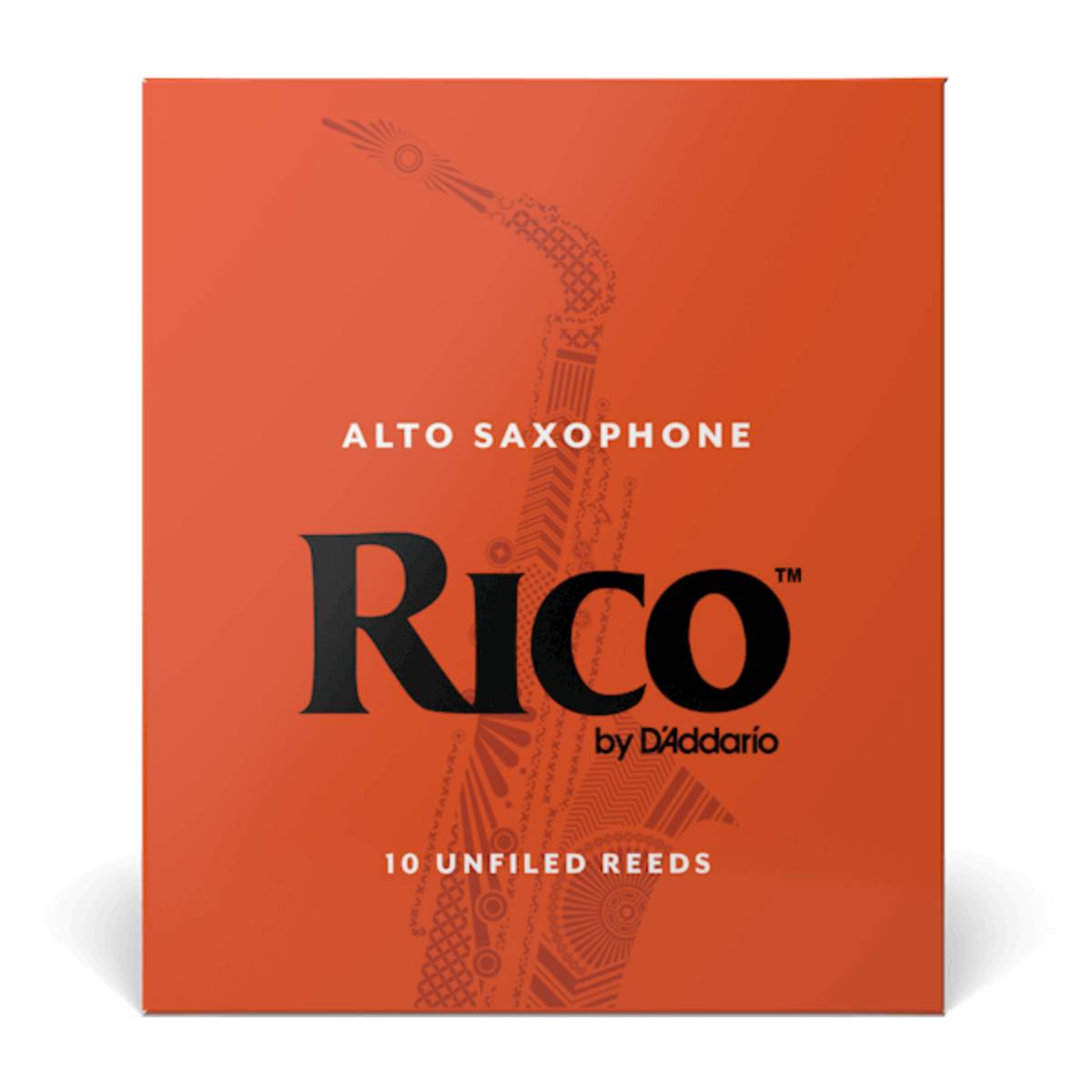 10 Pack of Rico Alto Saxophone Reed Size 2.5 Replacement Reeds - RJA1025