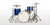 Natal Zenith Drum Kit Forge Blue (22 Bass, 12 Tom, 16 Floor) Shell Pack Only