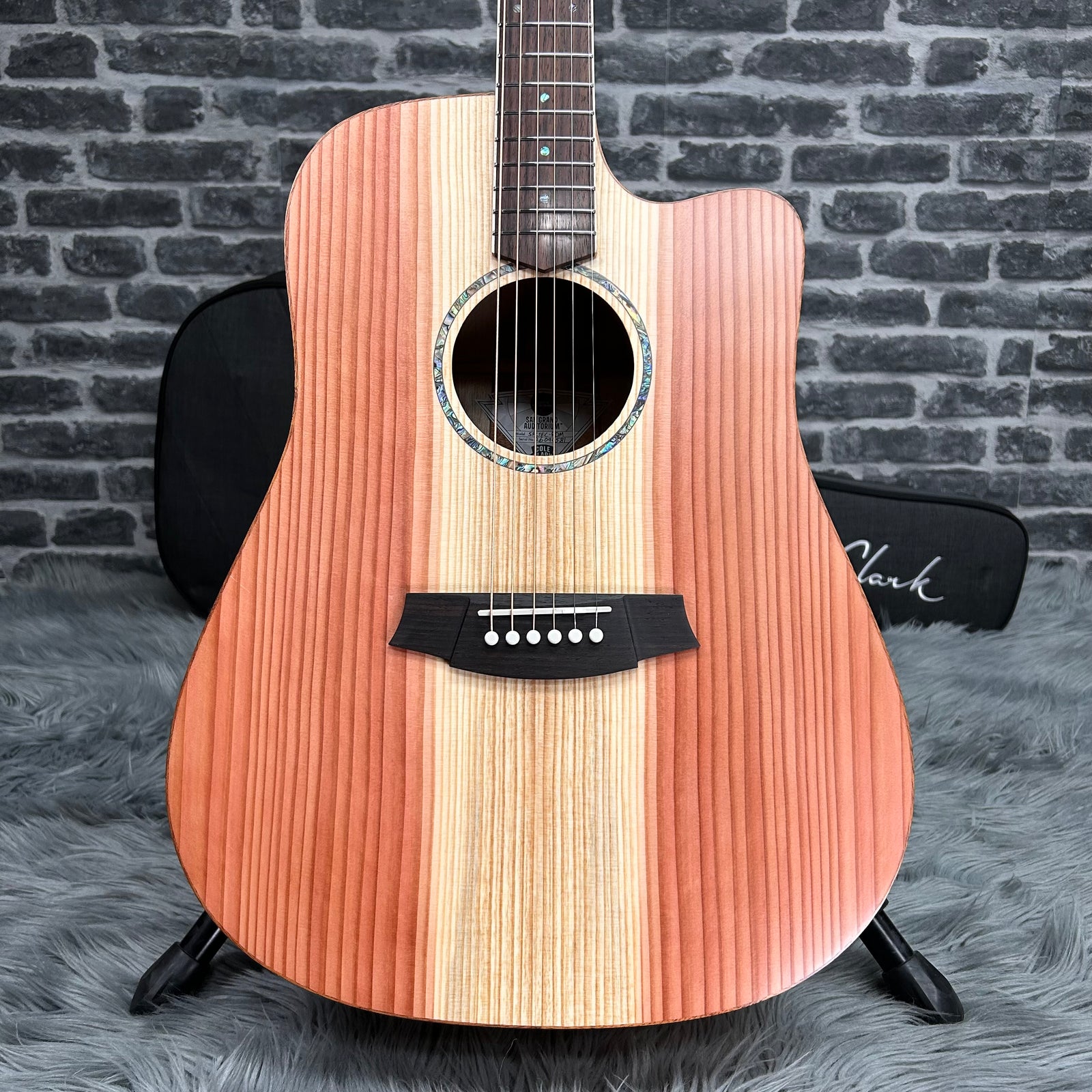 Cole Clark SFL1 Studio Dreadnought Acoustic Guitar - Redwood Face, Queensland Maple Back & Sides w/ Pickup & Cutaway
