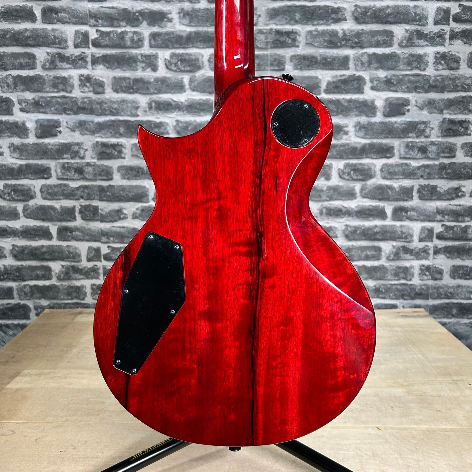 ESP USA Eclipse Limited Edition Black Limba Electric Guitar Black Cherry Gloss