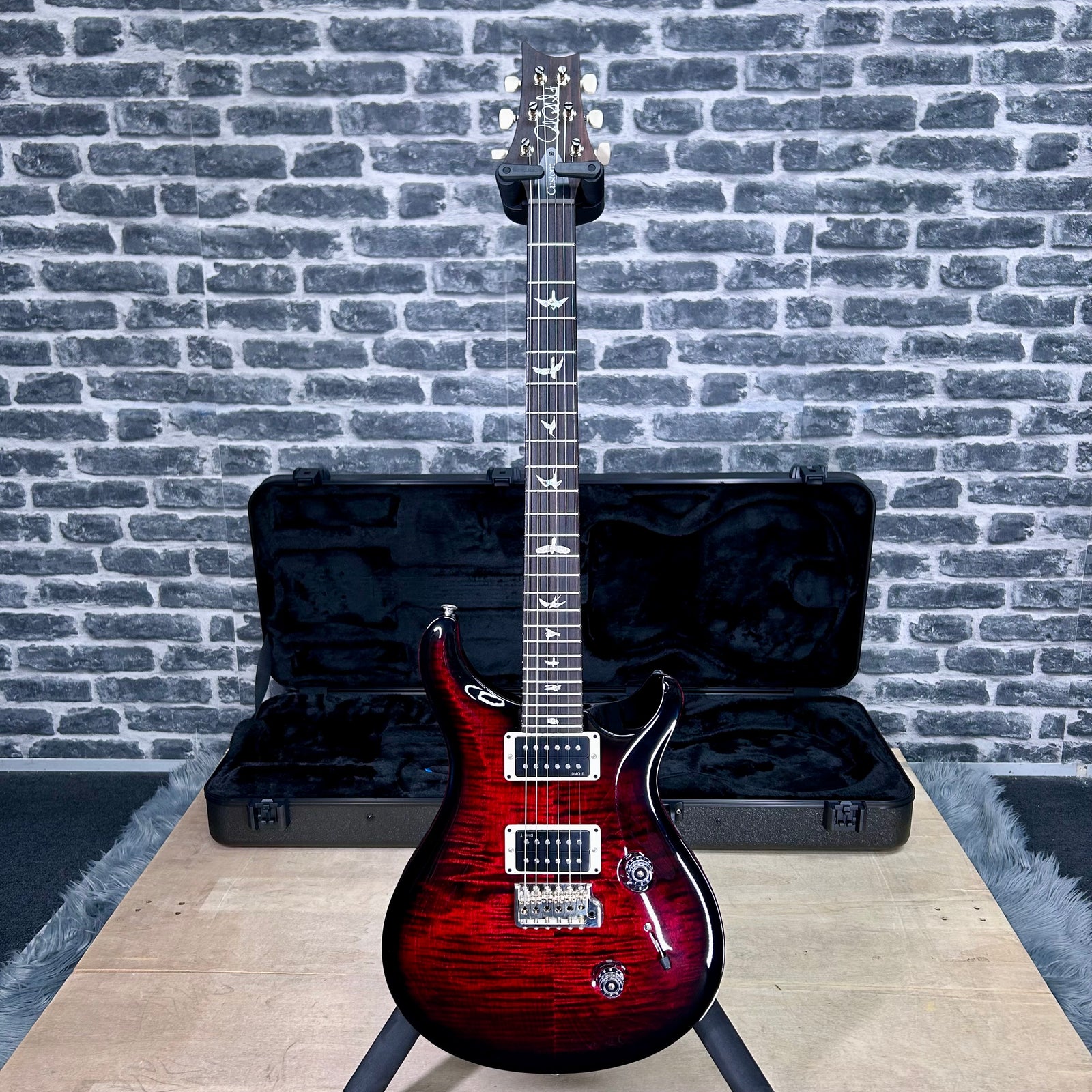 PRS Paul Reed Smith Core Custom 24 Electric Guitar Fire Smokeburst - Pattern Thin Neck