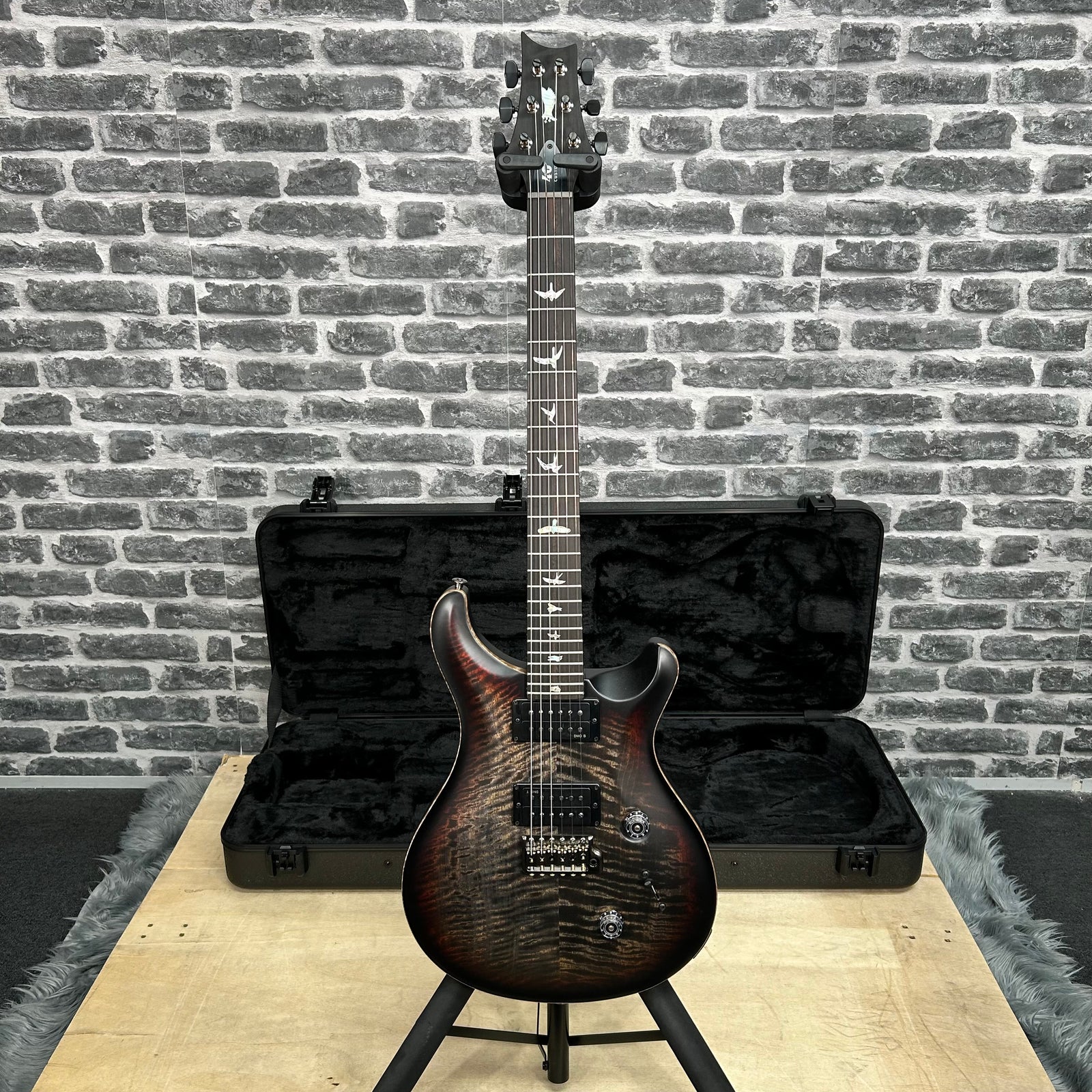 PRS Paul Reed Smith Core 40th Anniversary Custom 24 Satin Limited Edition Electric Guitar Charcoal Tri Colour Burst