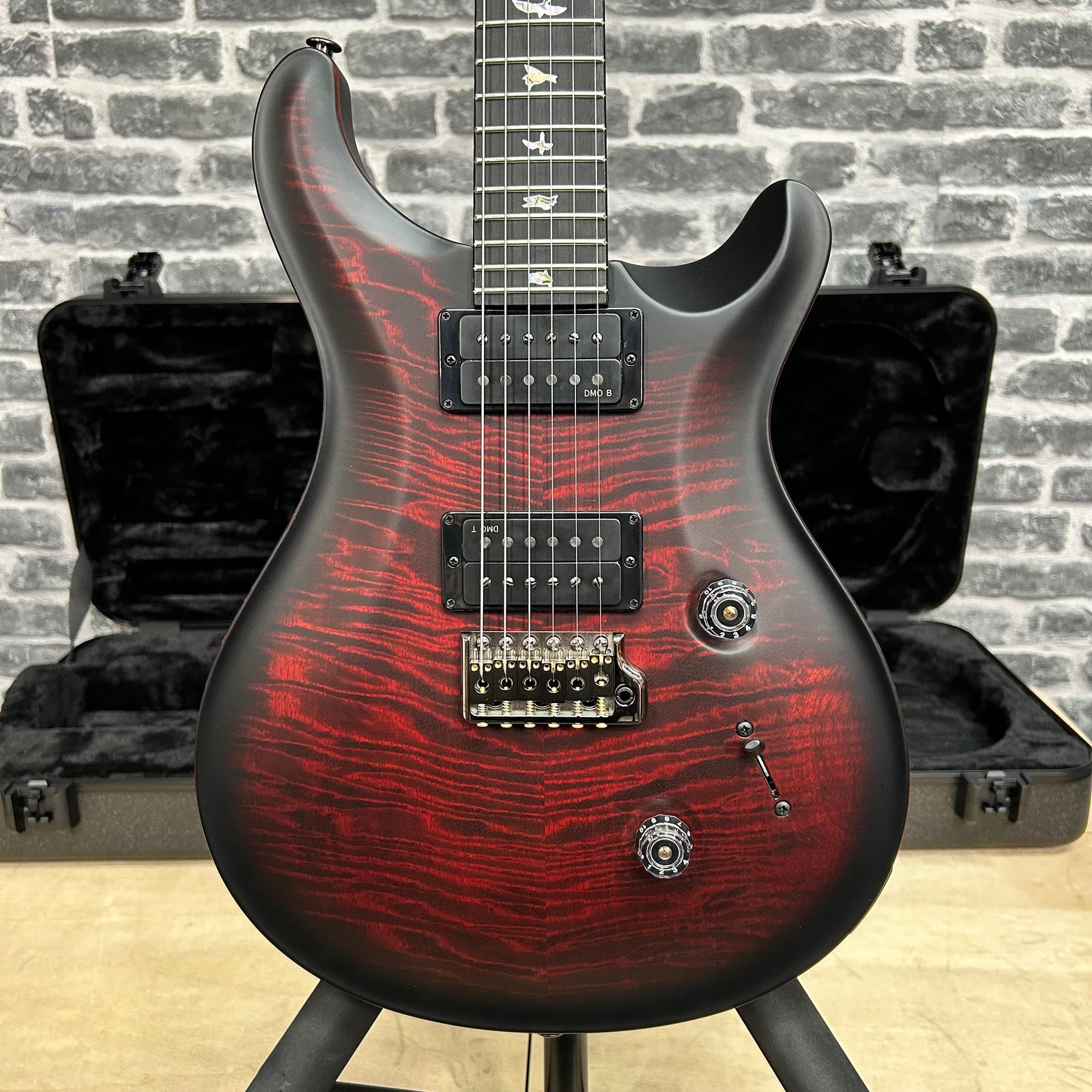 PRS Paul Reed Smith Core 40th Anniversary Custom 24 Satin Limited Edition Electric Guitar Fire Smokeburst (Stained Binding)