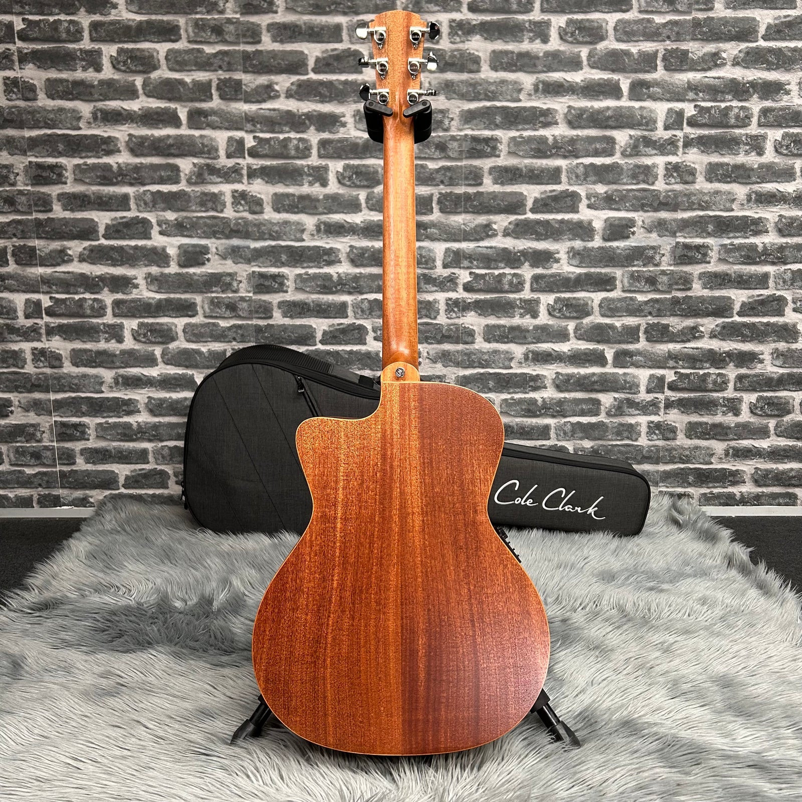 Cole Clark SAN1 Studio Grand Auditorium Acoustic Guitar - African Mahogany Face, Back & Sides w/ Pickup & Cutaway
