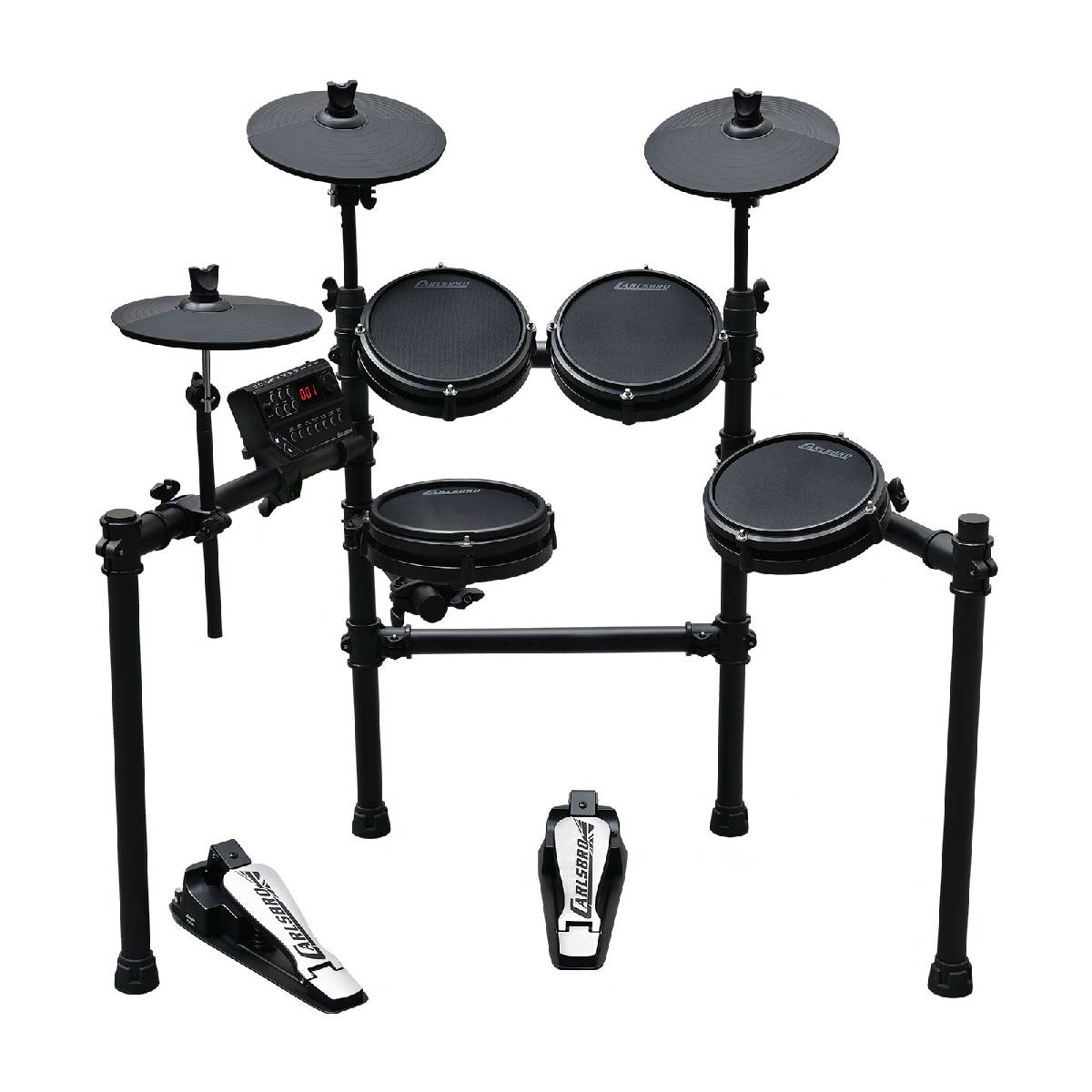Carlsbro CSD25M 7-Piece Mesh Electronic Drum Kit - Pack w/ DXP DA1235 Stool & DCN2 Headphones