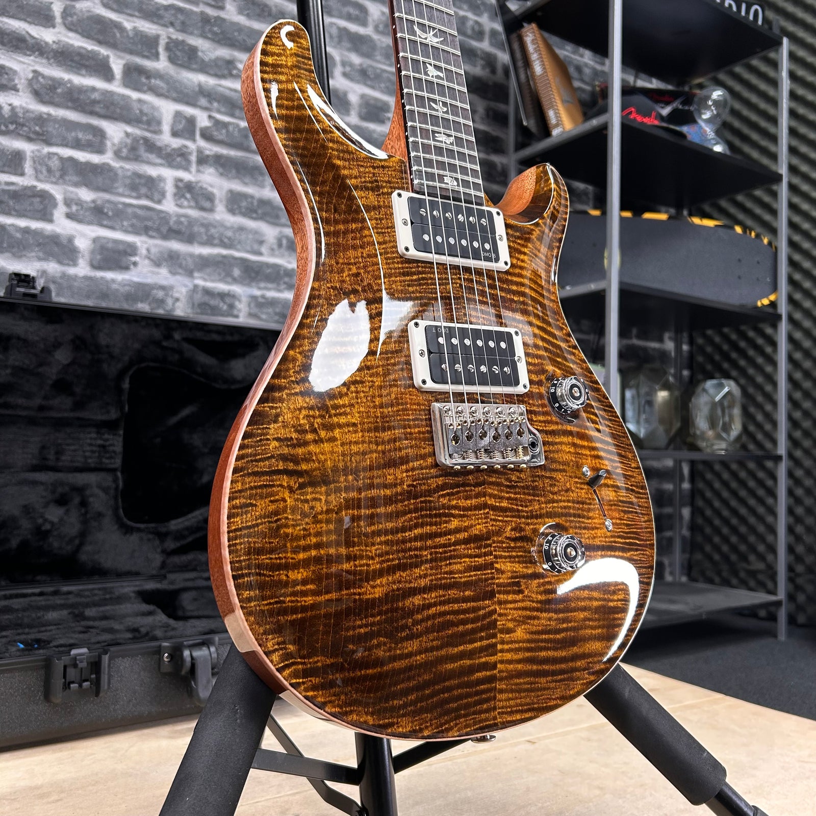 PRS Paul Reed Smith Core Custom 24 Electric Guitar Yellow Tiger - Pattern Thin Neck