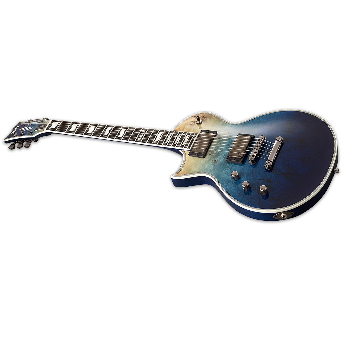 ESP E-II Eclipse Electric Guitar Left Handed Blue Natural Fade w/ EMGs