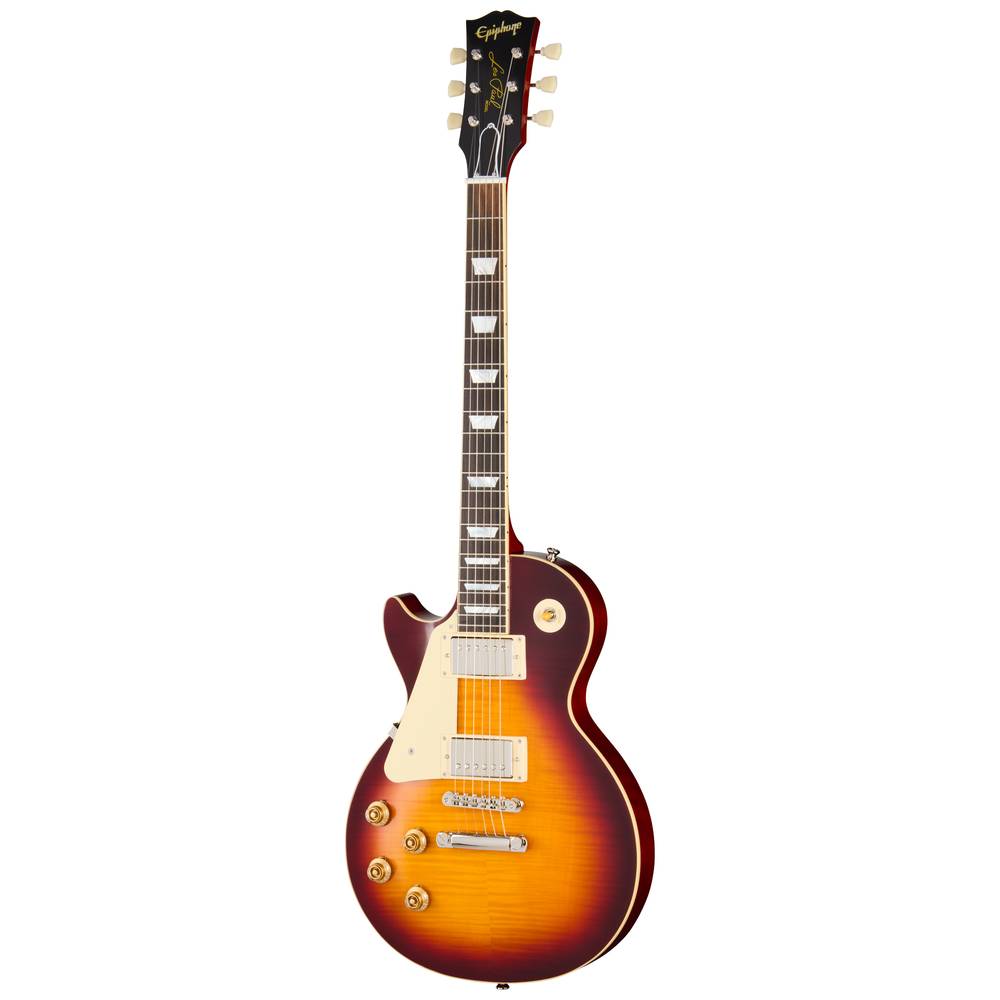 Epiphone 1959 Les Paul Standard Reissue Electric Guitar Left Handed Deep Cherry Sunburst w/ Hardcase - ECLPR9DCNH1L