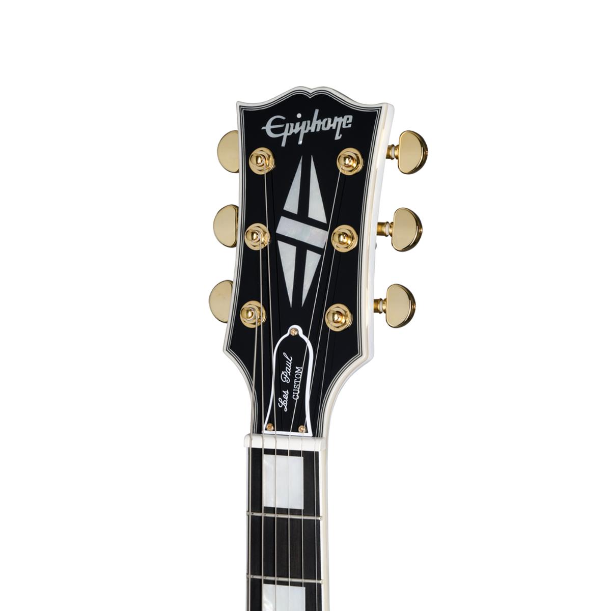Epiphone Les Paul Custom Electric Guitar Alpine White w/ Hardcase - ECLPCAWGH1