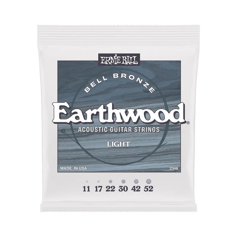 Ernie Ball 2348 Earthwood Bell Bronze Acoustic Guitar Strings Light 11-52
