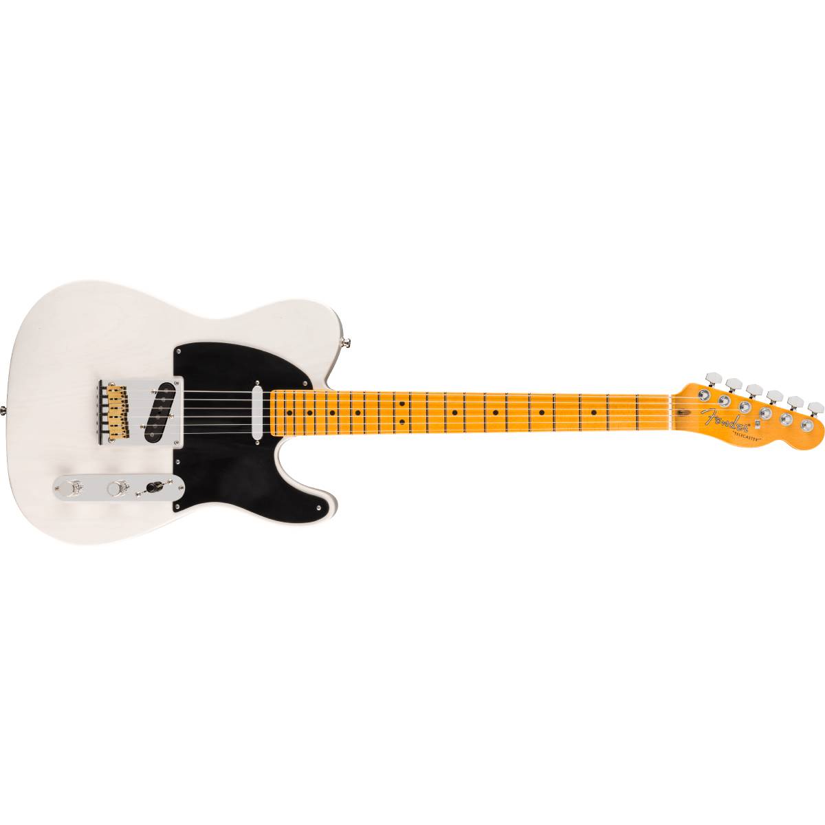 Fender American Ultra Luxe Vintage 50s Telecaster Electric Guitar Maple FB White Blonde - 0118242801