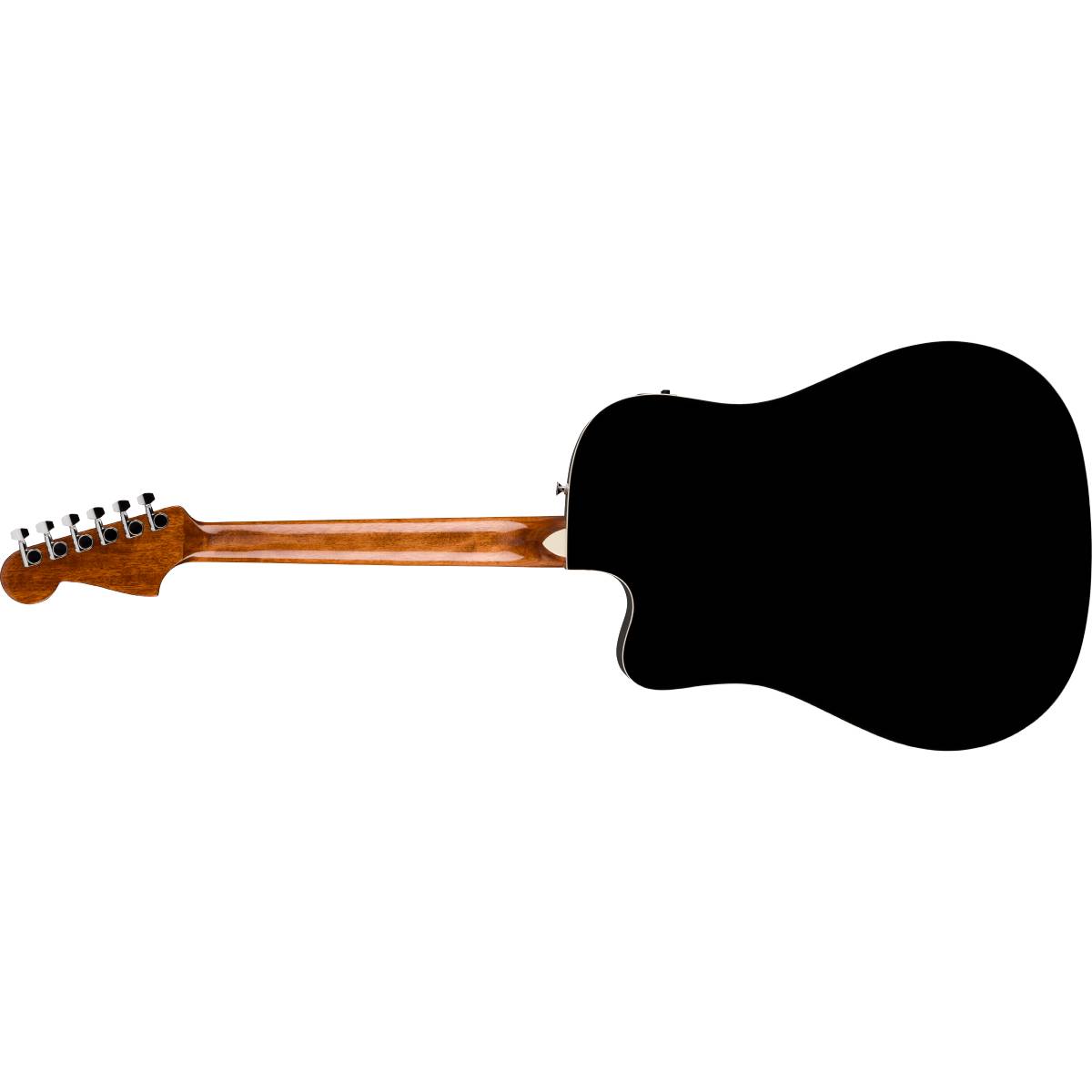 Fender California Standard Redondo CE Acoustic Guitar Ivory Pickguard Black - 0974221506