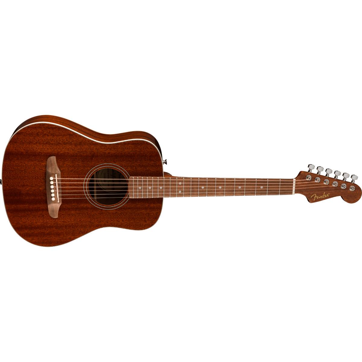 Fender California Standard Redondo Mini Acoustic Guitar Natural Sapele w/ Bag - 0974103121