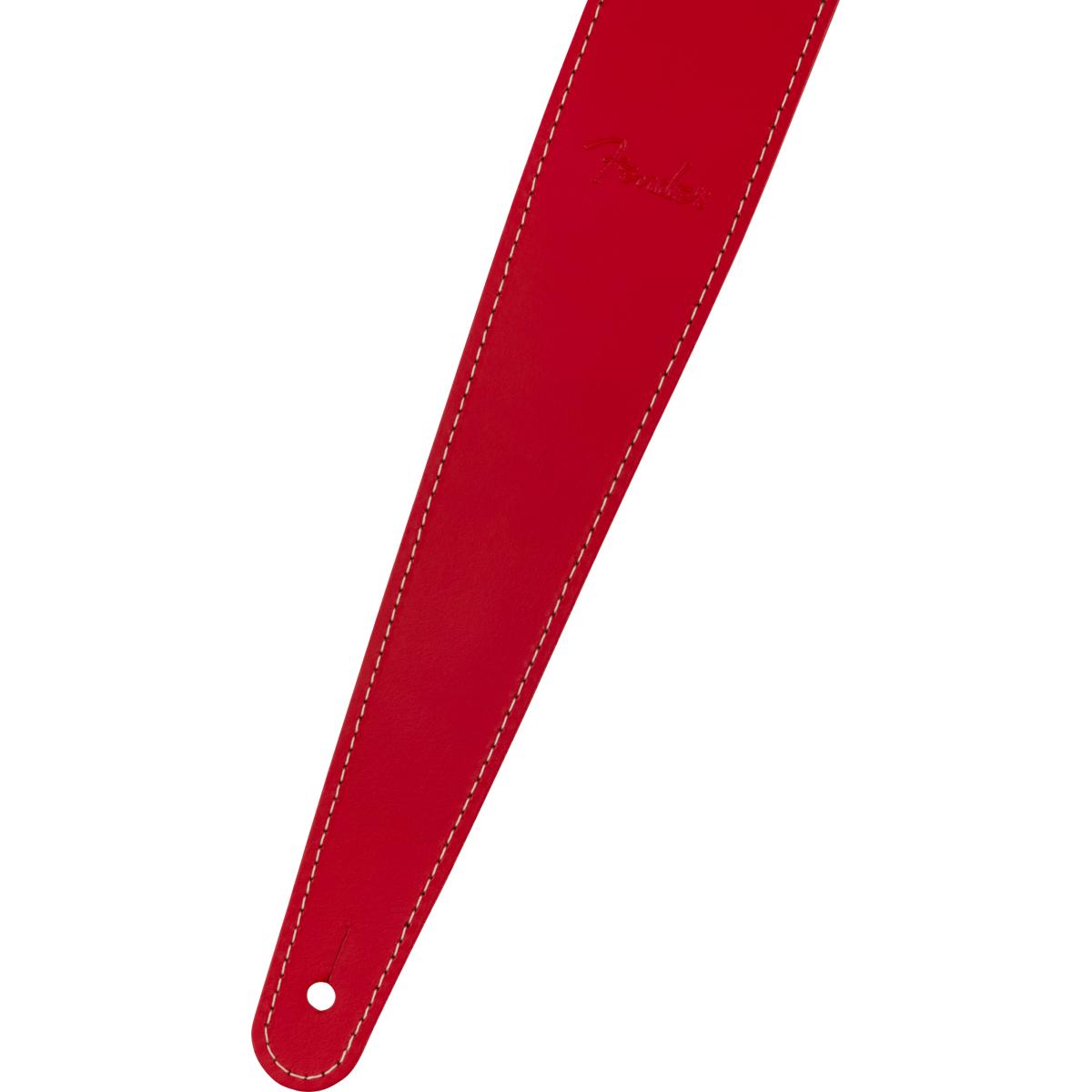 Fender Guitar Strap 2inch Essentials Leather Red - 0990642109