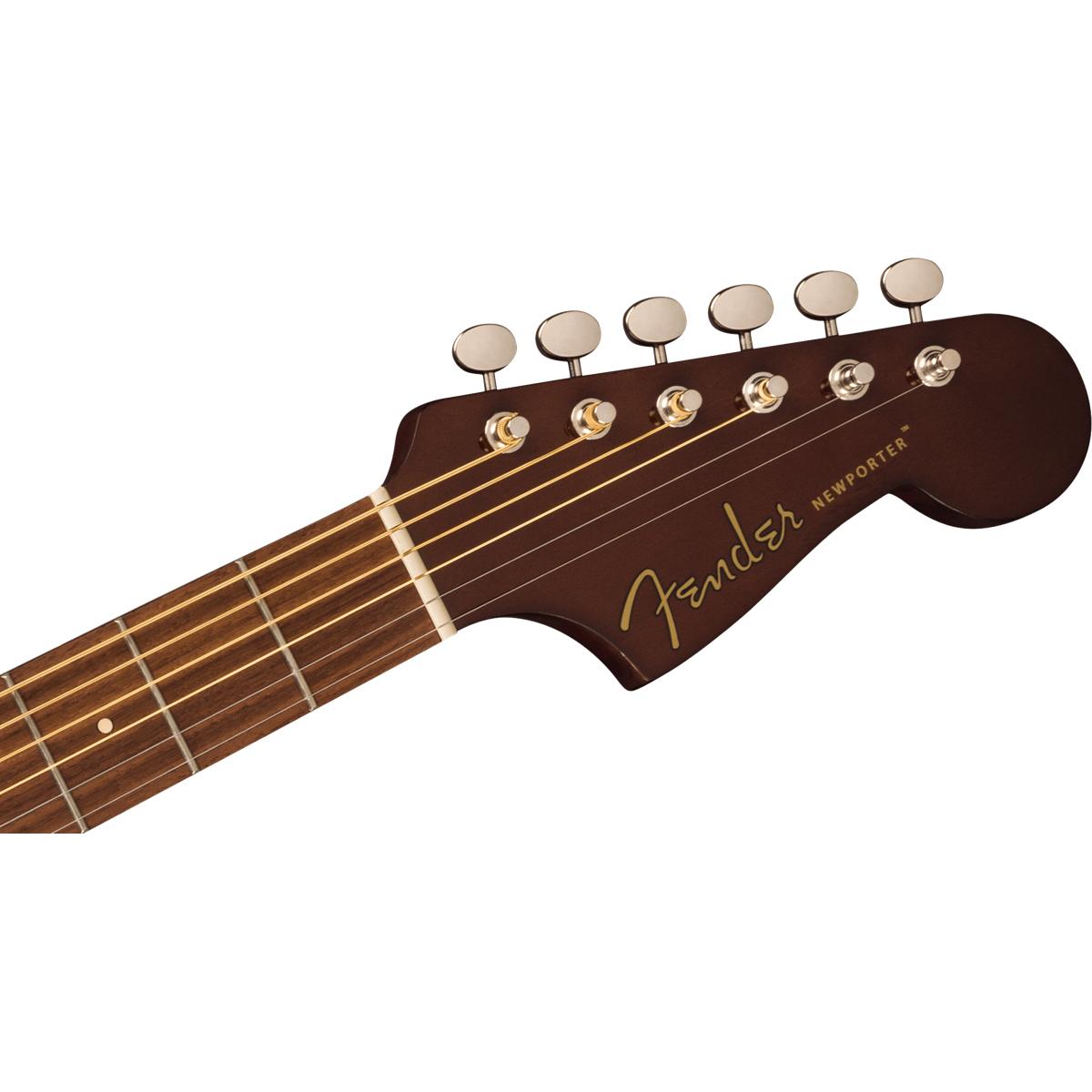 Fender Newporter Player Acoustic Guitar Natural w/ Gold Pickguard - 0970743521