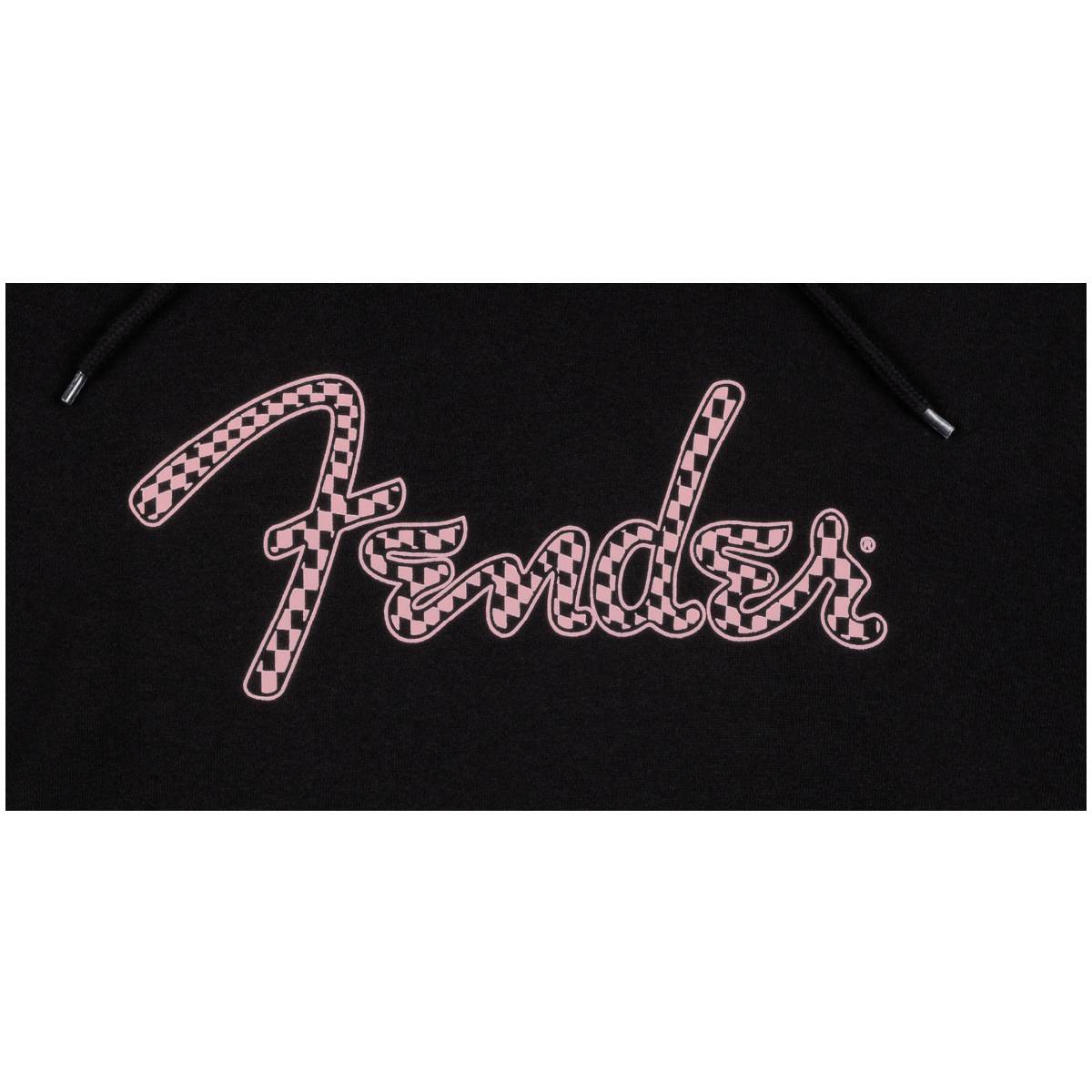 Fender Spaghetti Logo Wavy Checker Hoodie Pink Checker Medium M - 9192413406