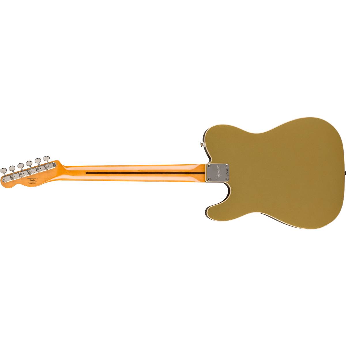 Fender Squier Classic Vibe Custom Telecaster SH Electric Guitar Aztec Gold w/ Bigsby - 0374048578