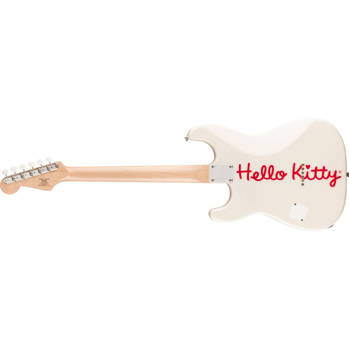 Fender Squier Limited Edition Hello Kitty Stratocaster Electric Guitar MN White - 0379102980