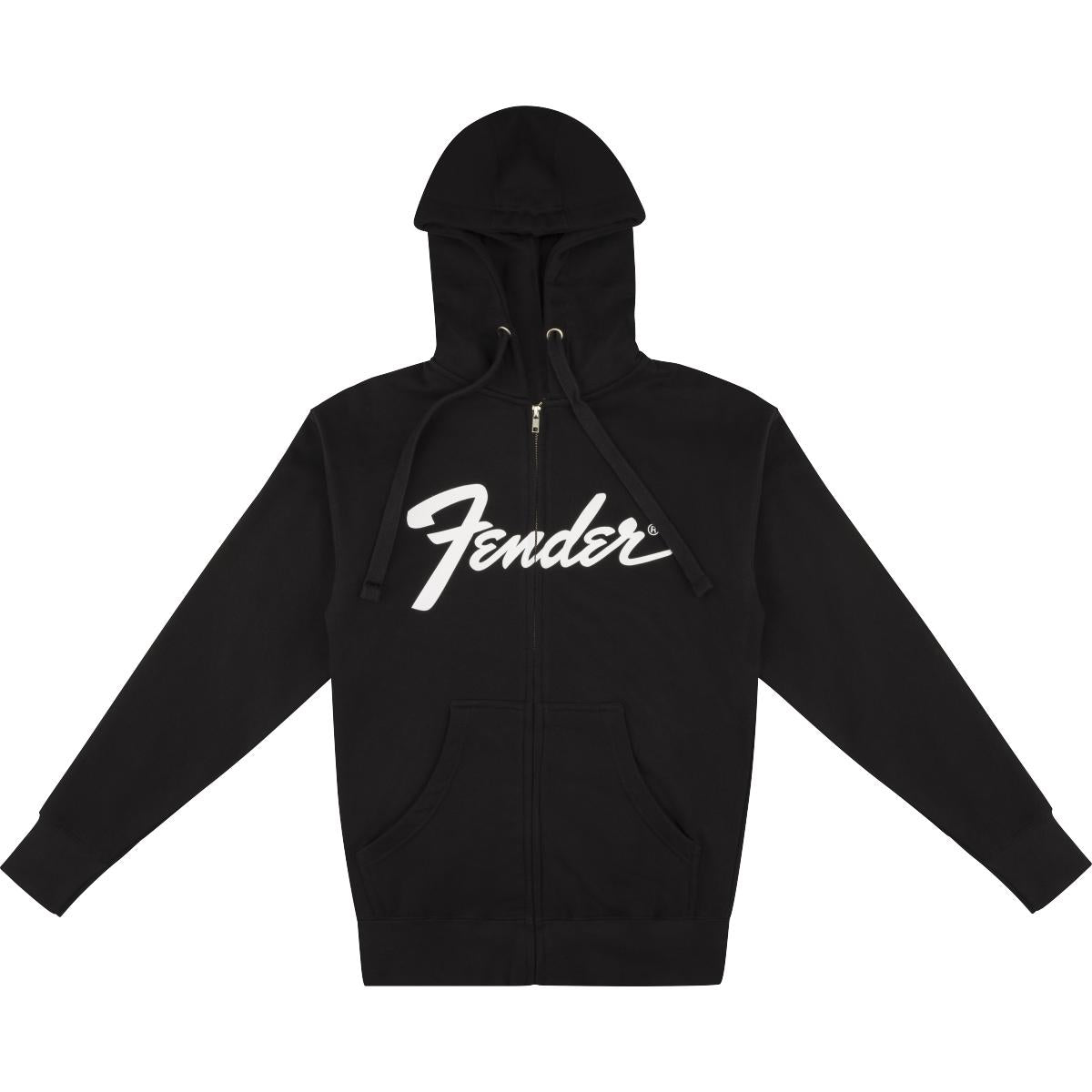 Fender Transition Logo Zip Front Hoodie Black L - 9113200506