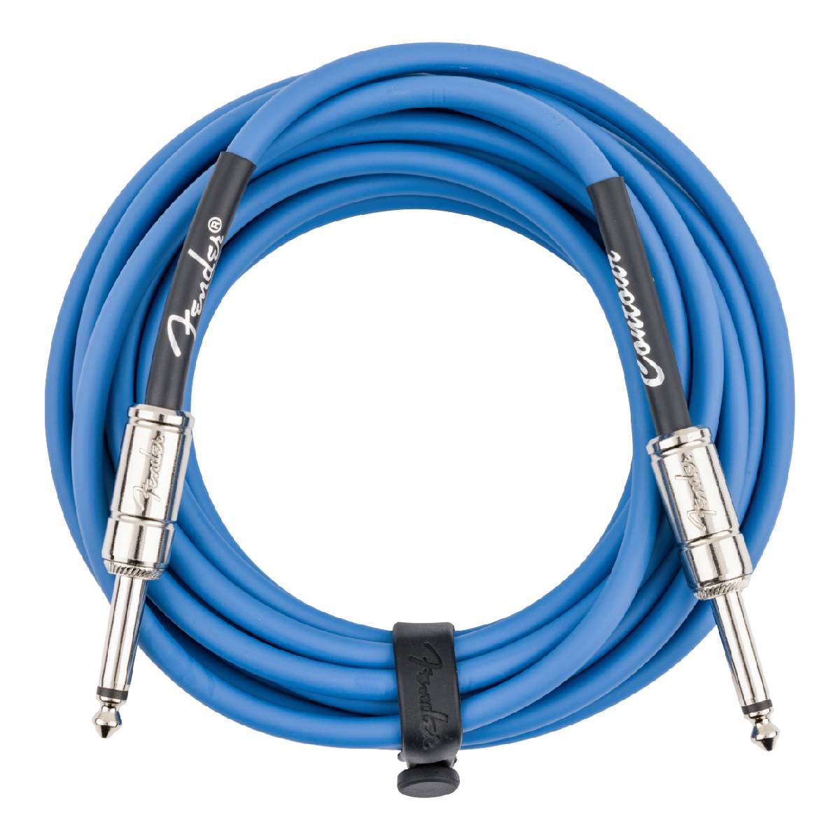 Fender Contour Series Instrument Cable 5.5m (18.6ft) Guitar Lead Lake Placid Blue - 0990571802