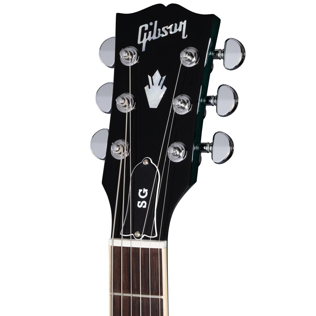 Gibson SG Standard Electric Guitar Translucent Teal w/ Softshell Case - SGS00TLCH1