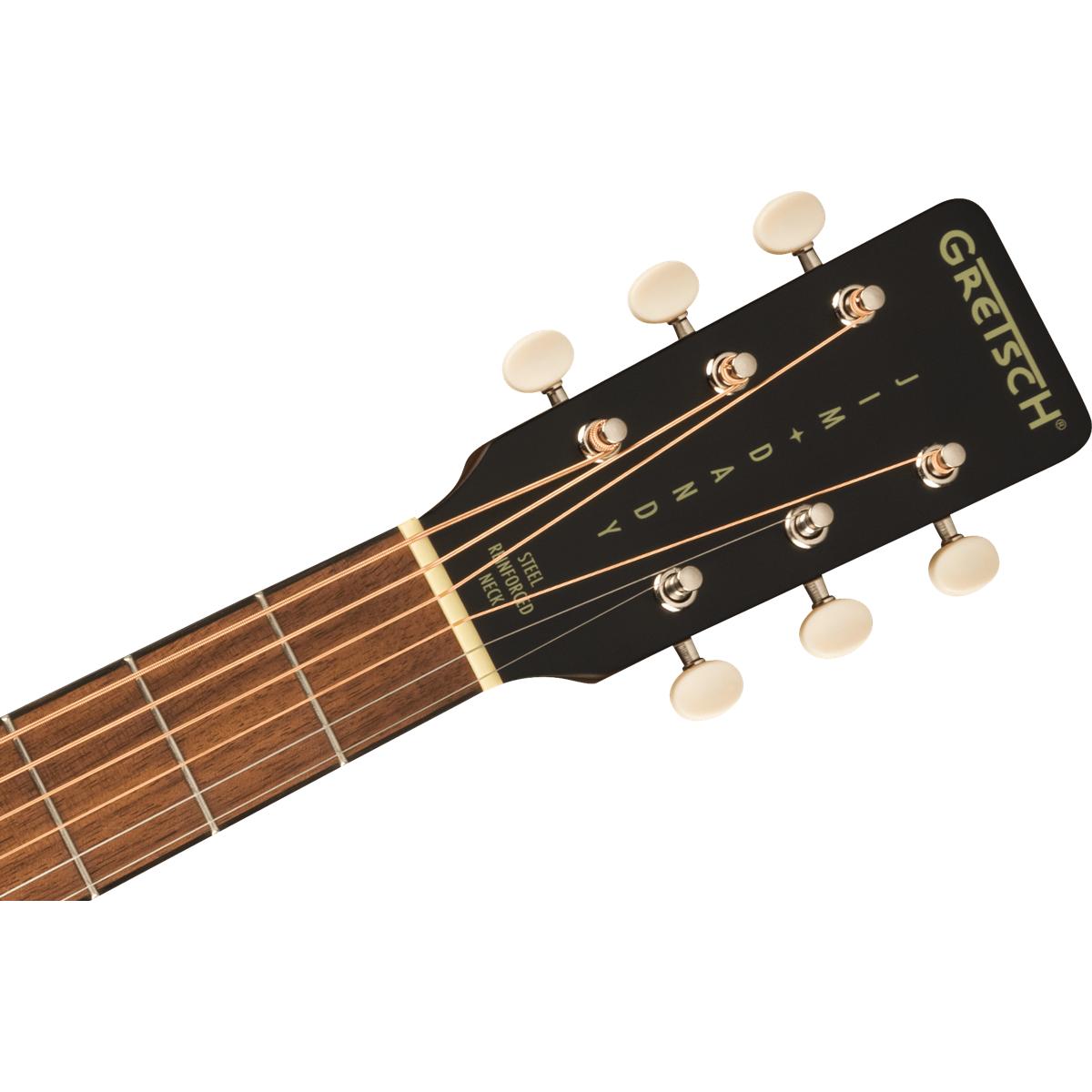Gretsch Deltoluxe Parlor Acoustic Guitar Black Top w/ Pickup - 2711030511