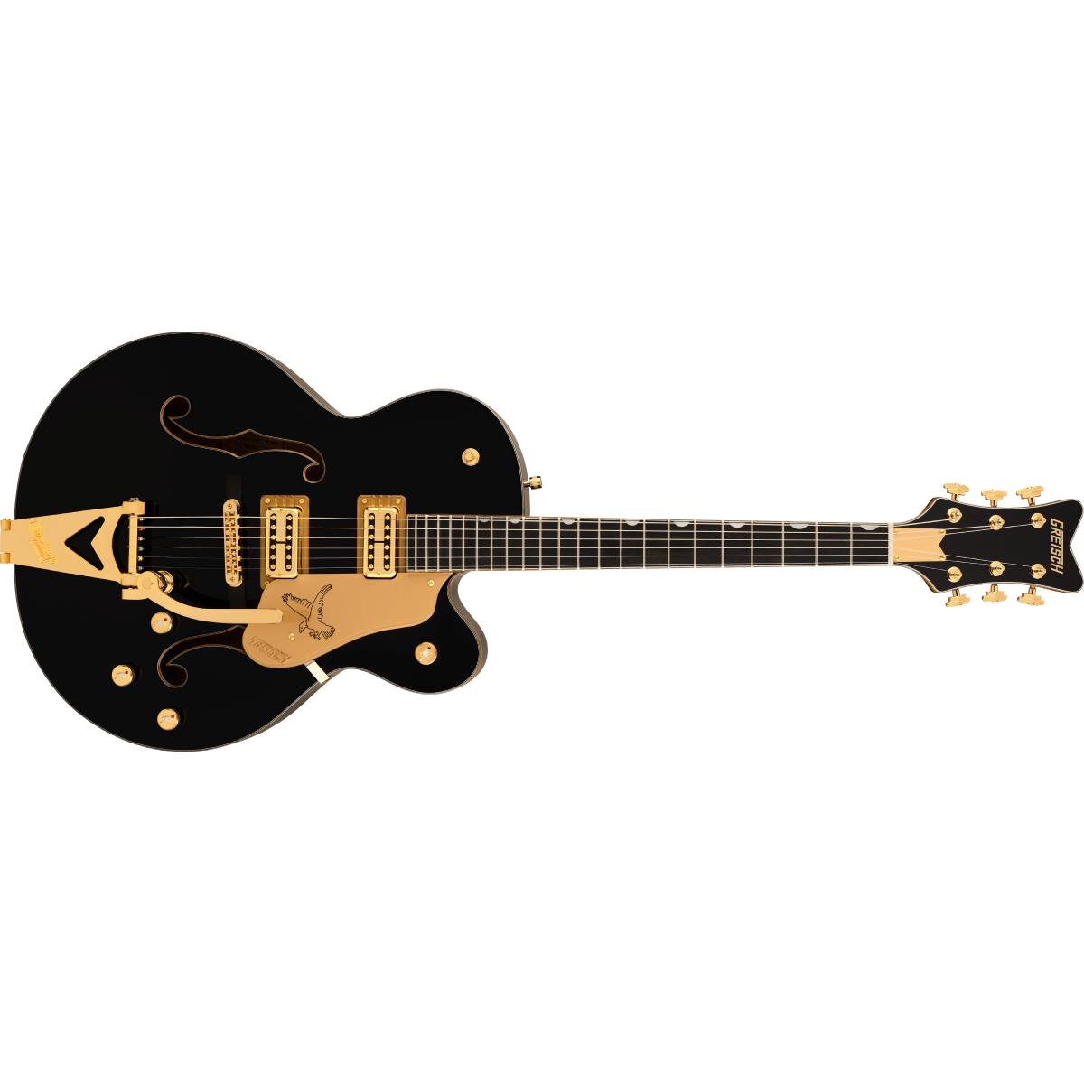 Gretsch Synchromatic Falcon Hollow Body Single-Cut Electric Guitar Black w/ Bigsby - 2506530506