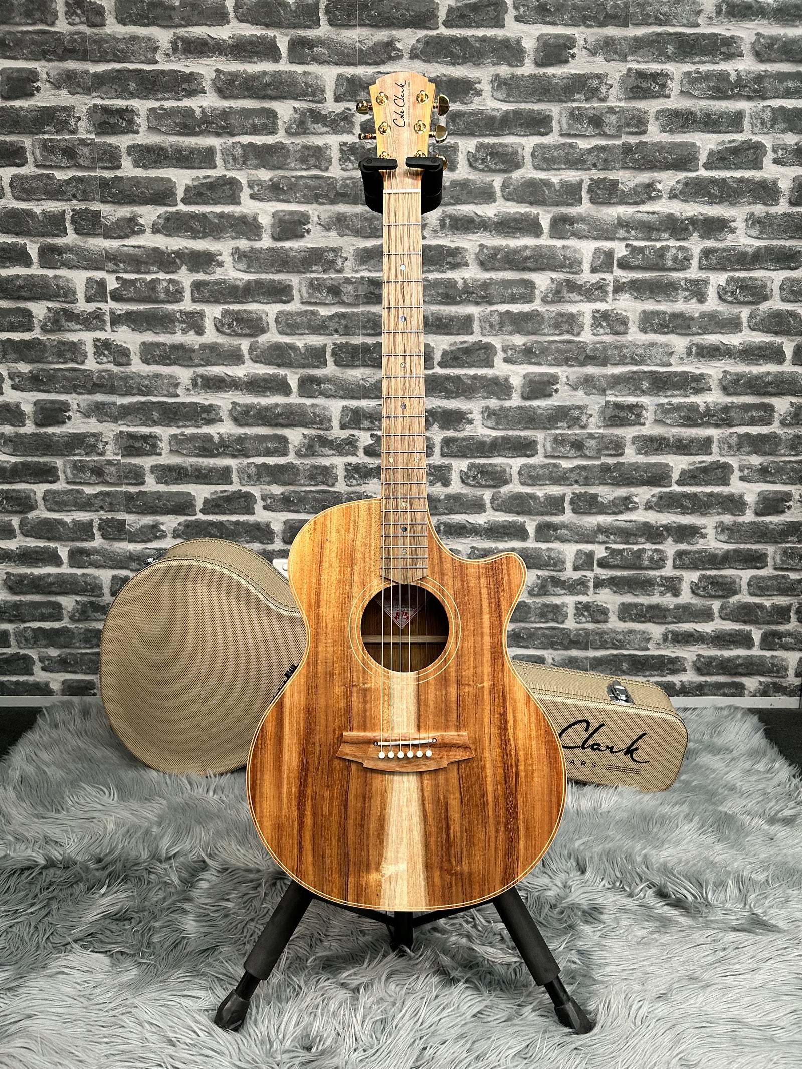 Cole Clark TL Thinline 2 Series Acoustic Guitar - Australian Blackwood Face, Back & Sides w/ Pickup & Cutaway