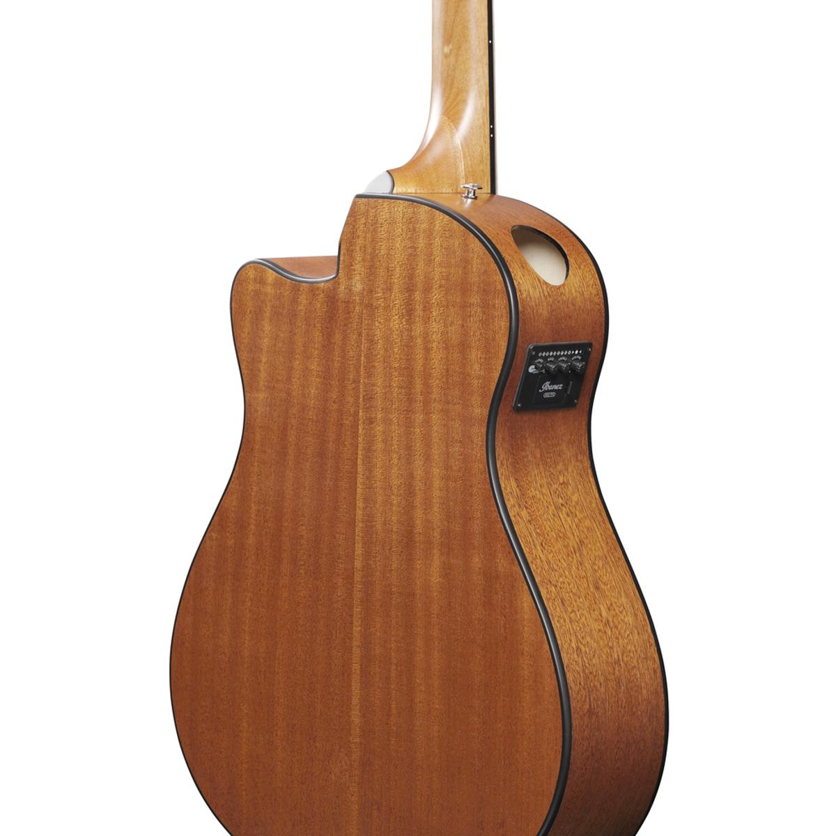 Ibanez AAM50CEOPN Acoustic Guitar Open Pore Natural w/ Pickup & Cutaway