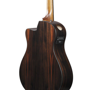 Ibanez AAM70CETBN Acoustic Guitar Transparent Charcoal Burst w/ Pickup & Cutaway
