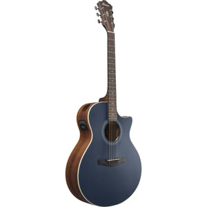 Ibanez AE100DBF Acoustic Guitar Dark Tide Blue Flat w/ Pickup & Cutaway