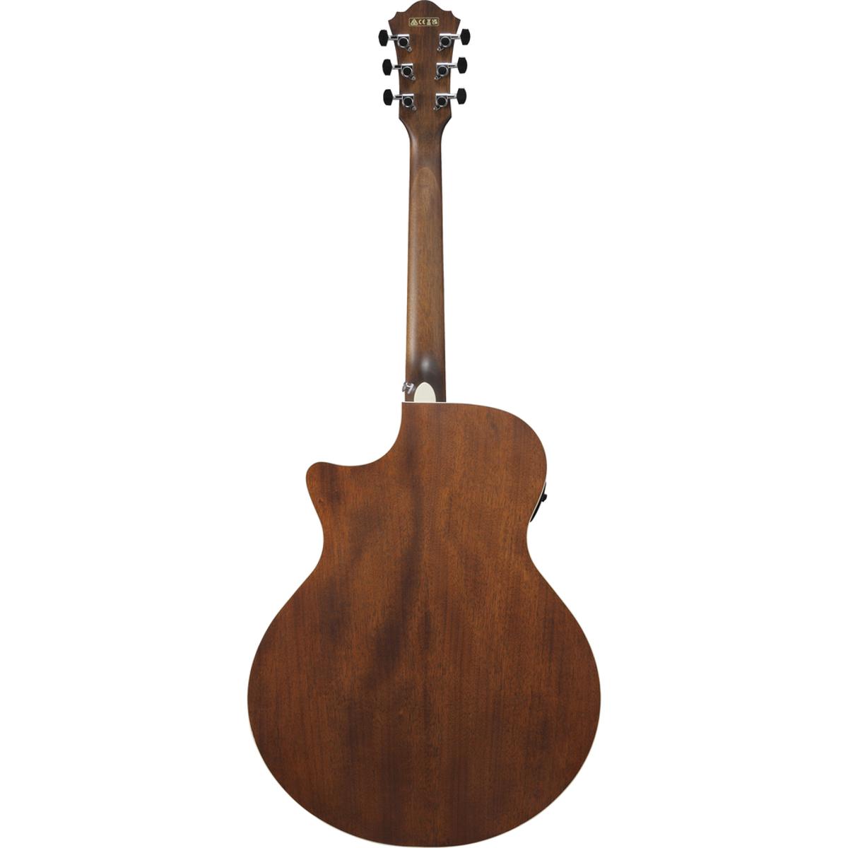 Ibanez AE140WKH Acoustic Guitar Weathered Black w/ Pickup & Cutaway