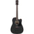 Ibanez AW247CEWKH Acoustic Guitar Weathered Black w/ Pickup & Cutaway