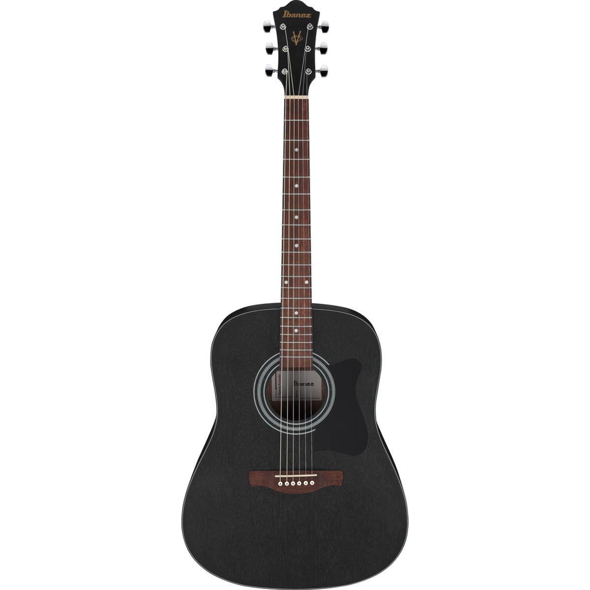 Ibanez V54NJP Acoustic Guitar Weathered Black Open Pore - OPEN BOX
