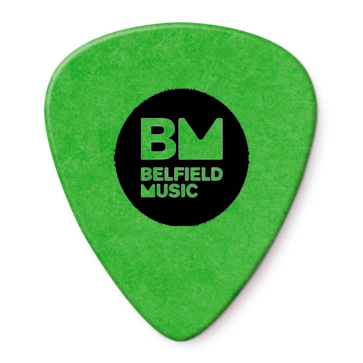 Jim Dunlop Guitar Pick .88mm Tortex Standard - Green w/ Belfield Music BM Logo (Single)