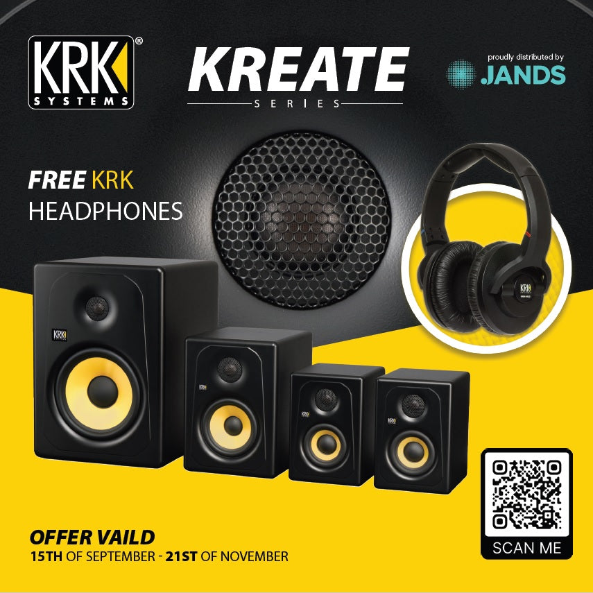 2 x KRK Kreate K3 Powered Nearfield Studio Monitors (Pair)