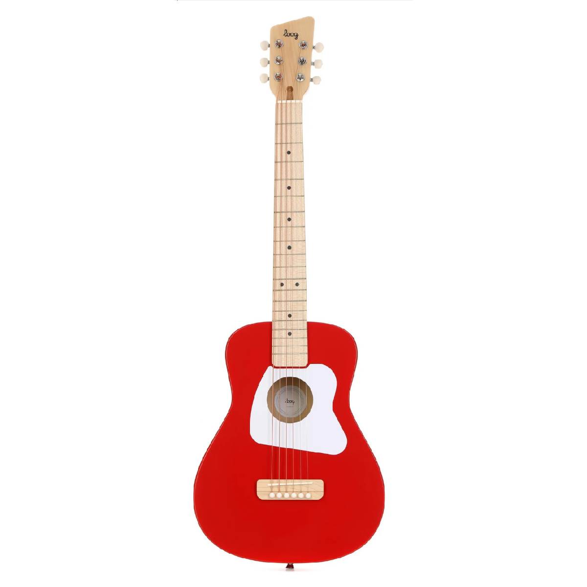 Loog Pro VI Acoustic Guitar 6-String - Red (Ages 9+)
