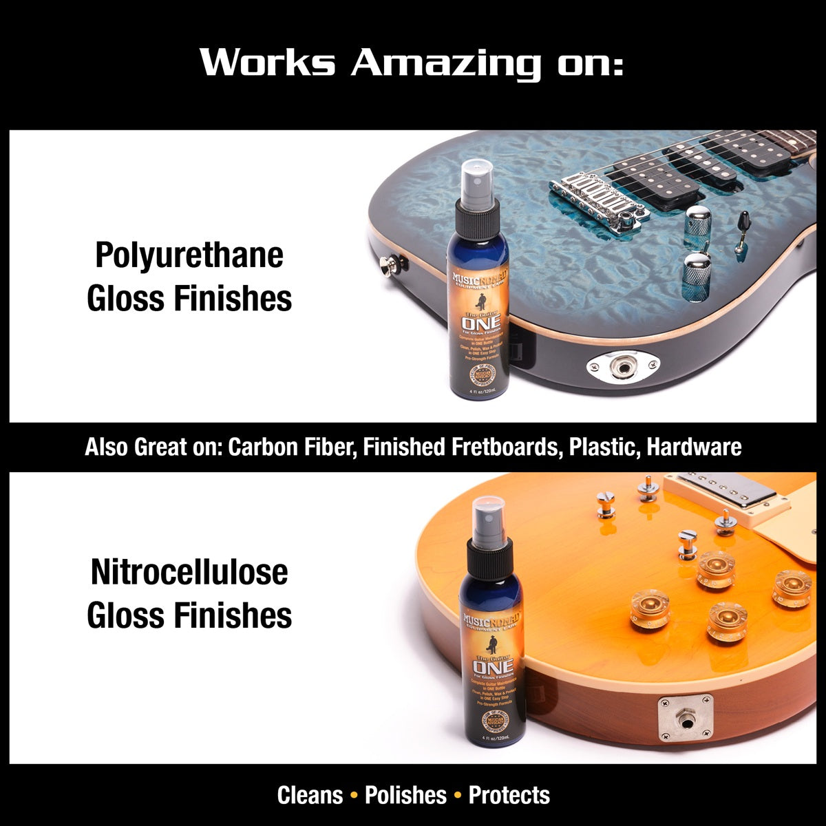 Music Nomad MN103 All-In-One Guitar Cleaner, Polish & Wax - 120ml