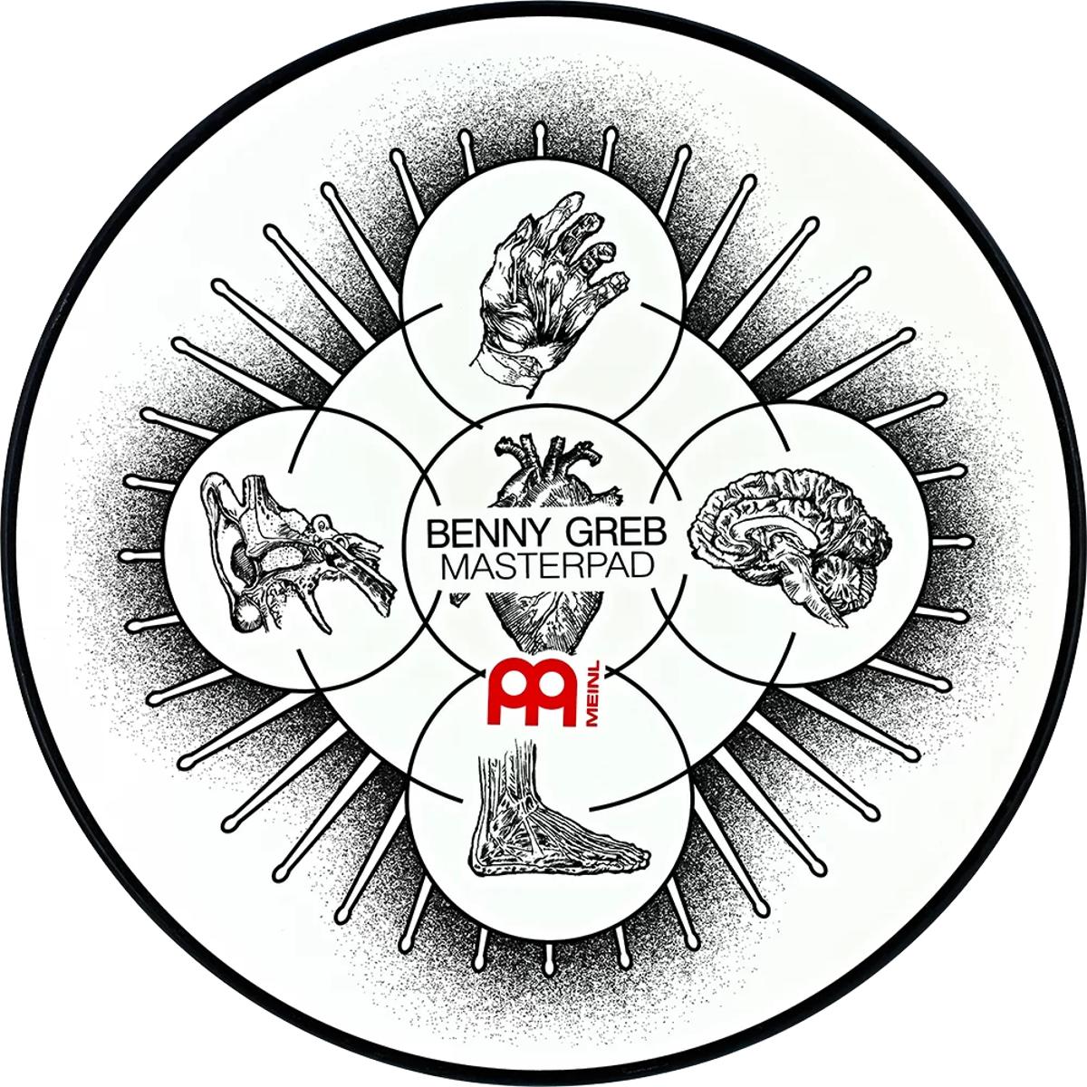 Meinl MPP-12-BG Practice Pad 12inch Benny Greb Masterpad