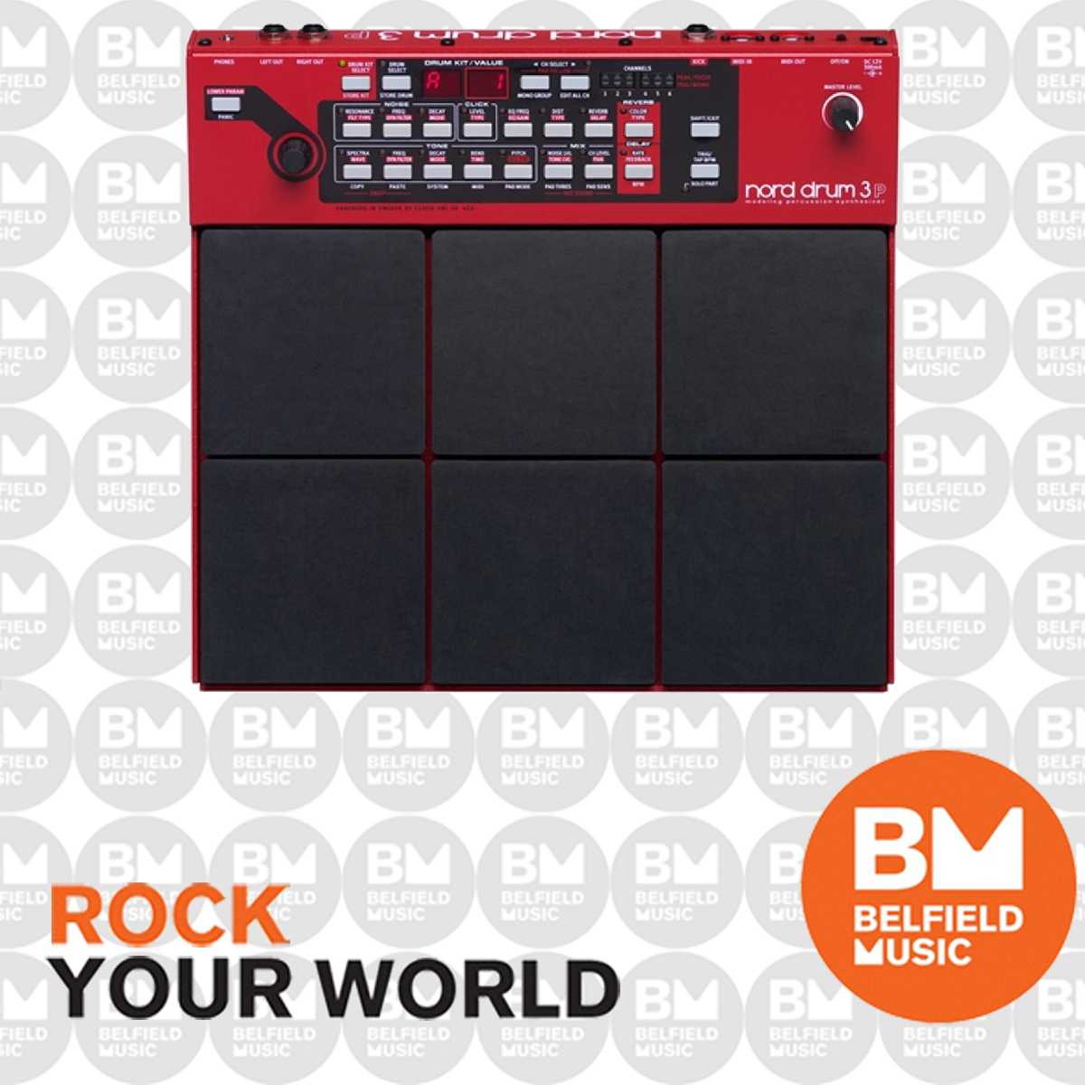 Nord Drum 3P Drum Synthesiser w/ 6 Pads.