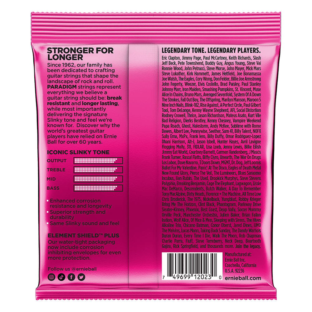 Ernie Ball 2023 Paradigm Electric Guitar Strings Super Slinky 9-42