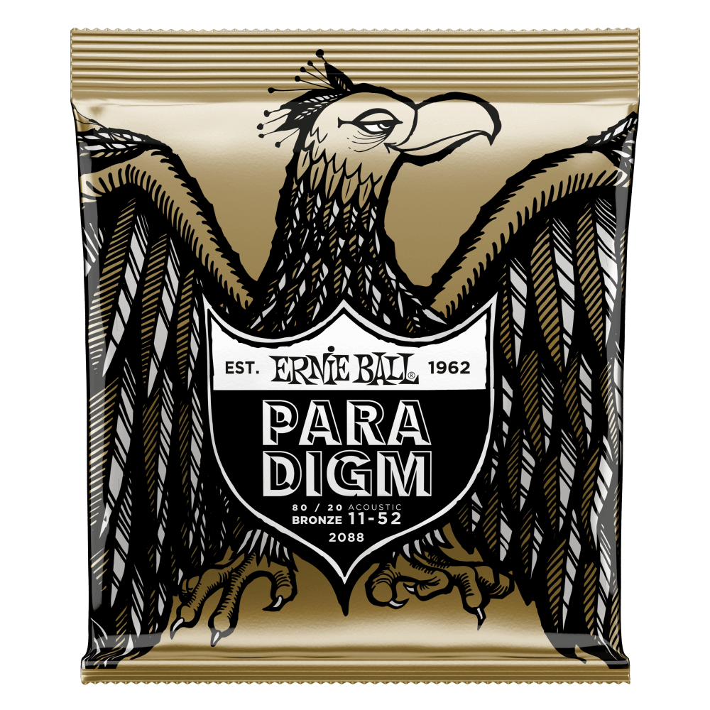 Ernie Ball 2088 Paradigm Acoustic Guitar Strings 80/20 Bronze Light 11-52