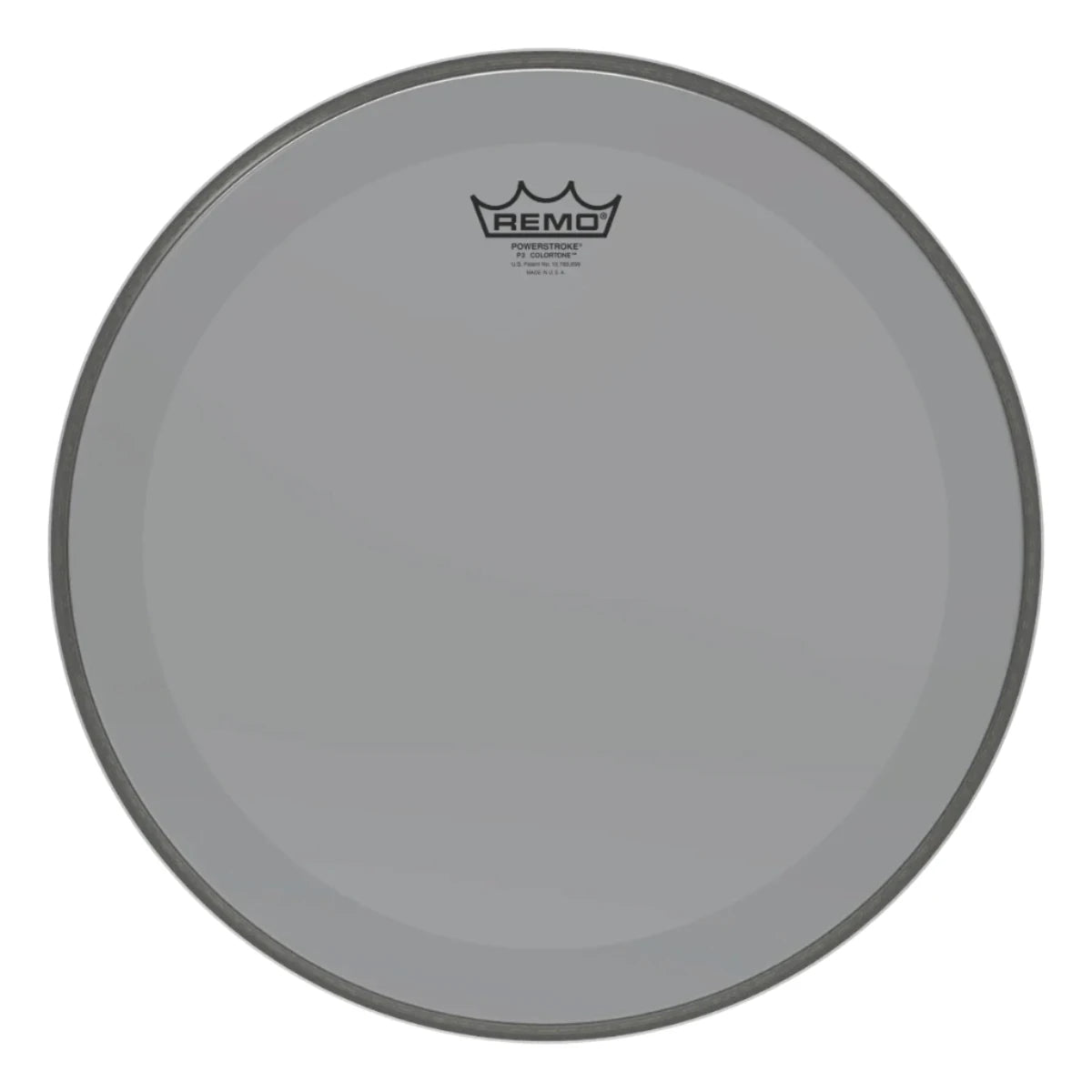 Remo P3-1320-CT-SM Powerstroke 3 Colortone SMOKE Bass Drum Head Skin 20 Inch PS3 20" w/ Falam Patch