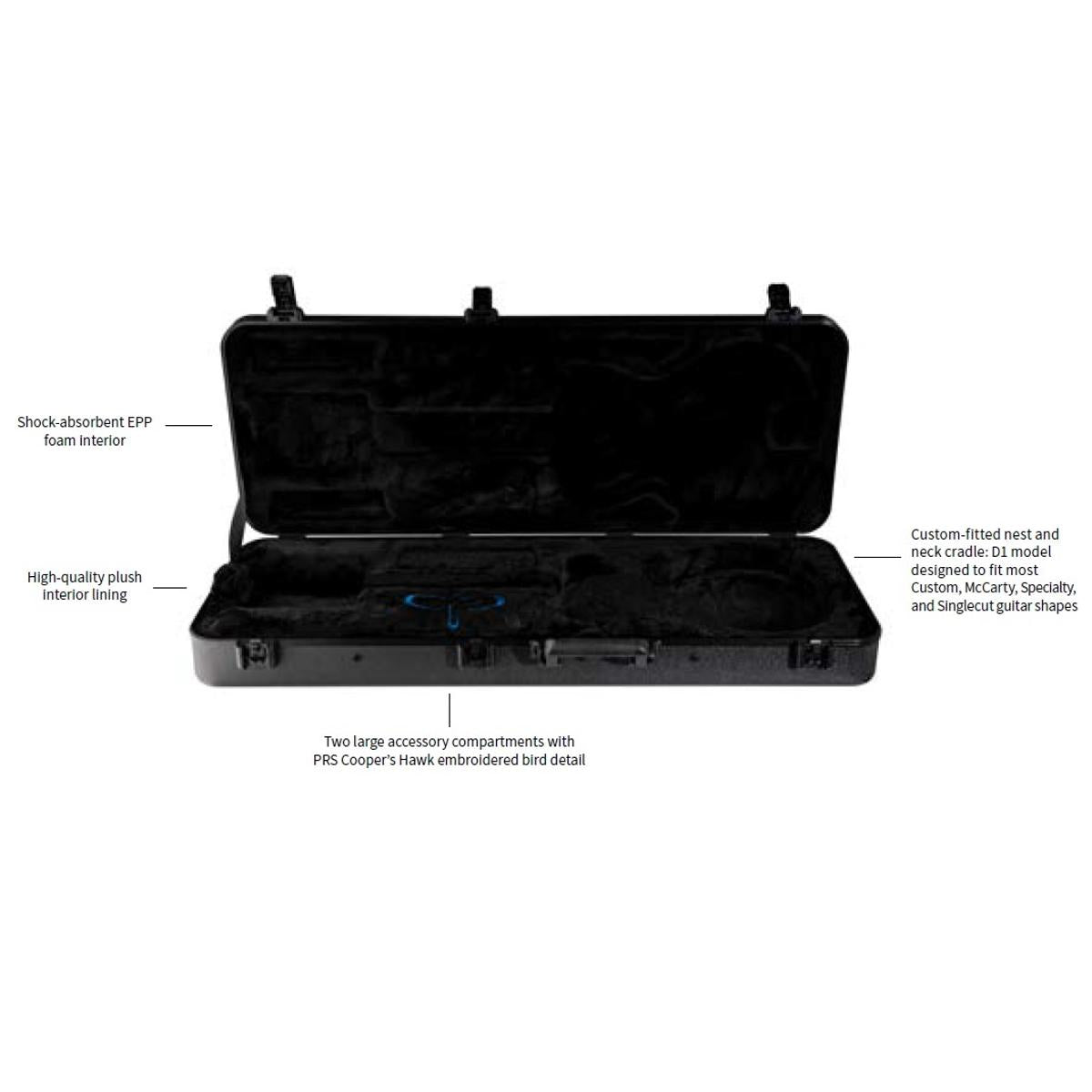 PRS Molded ATA Multi Fit D1 Electric Guitar Hard Case