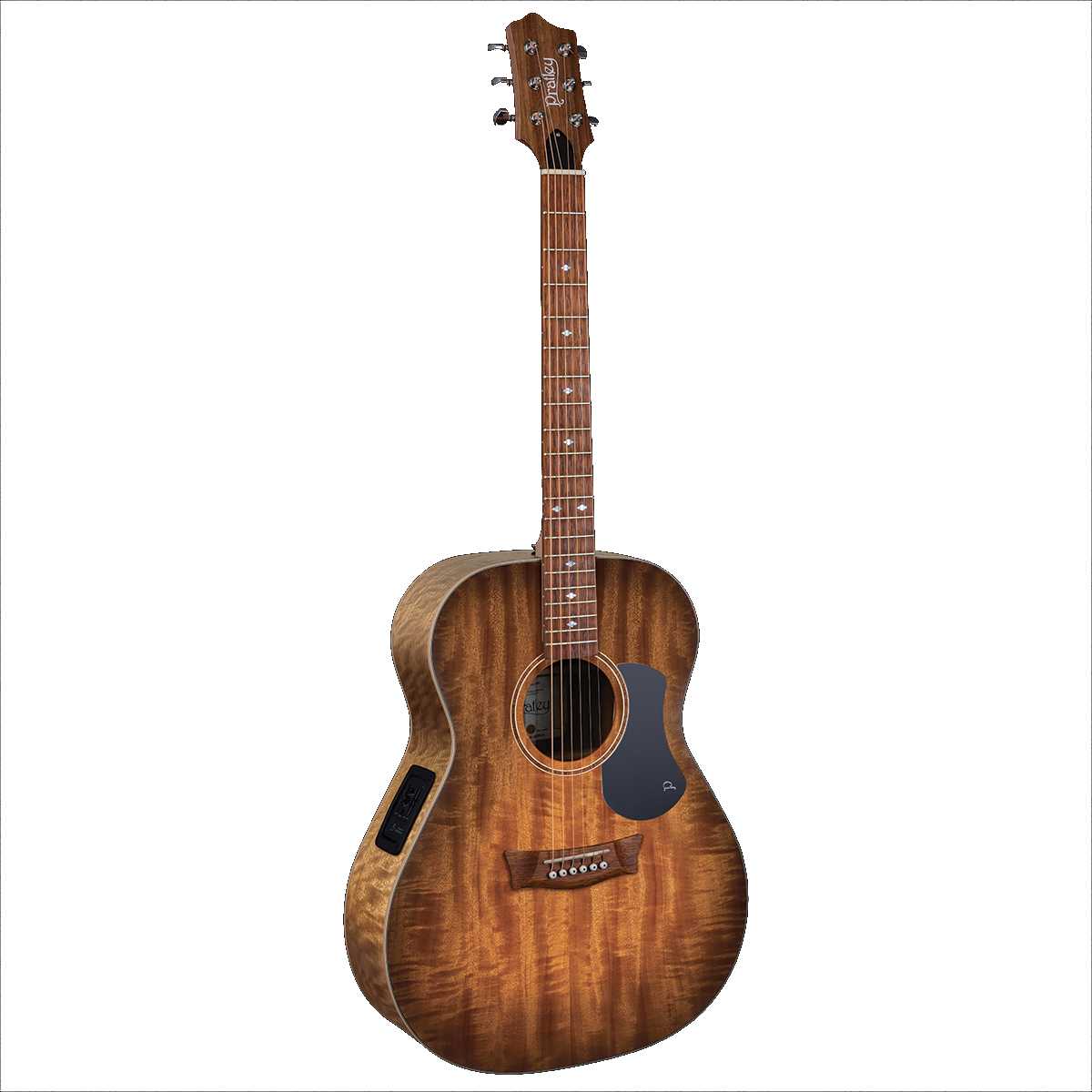Pratley Premier OM Acoustic Guitar All Solid Maple Smoke Burst Top w/ Pickup