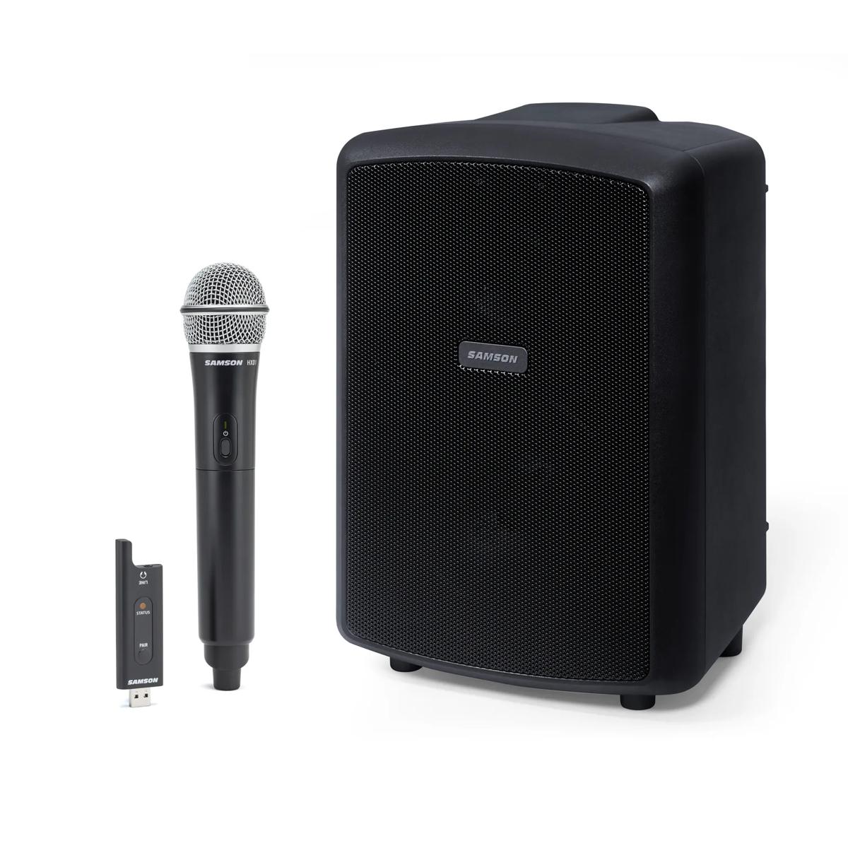 Samson Expedition EXPOLR Portable PA System 200w 8'' w/ Wireless Microphone, Bluetooth & Recharegable Battery