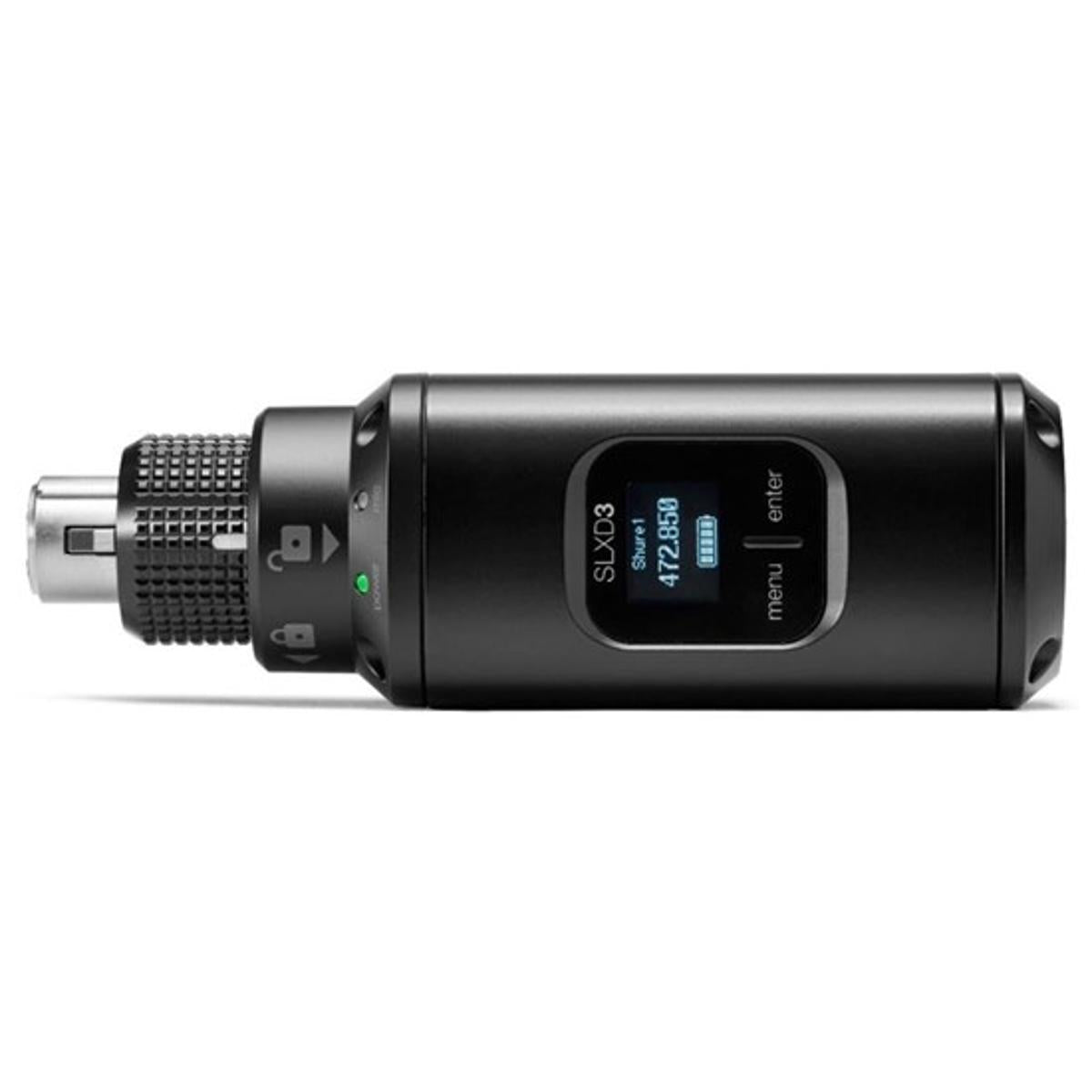 Shure SLXD3 Plug-On Digital Wireless Transmitter w/ XLR Connector (H57 = 520-564MHz)